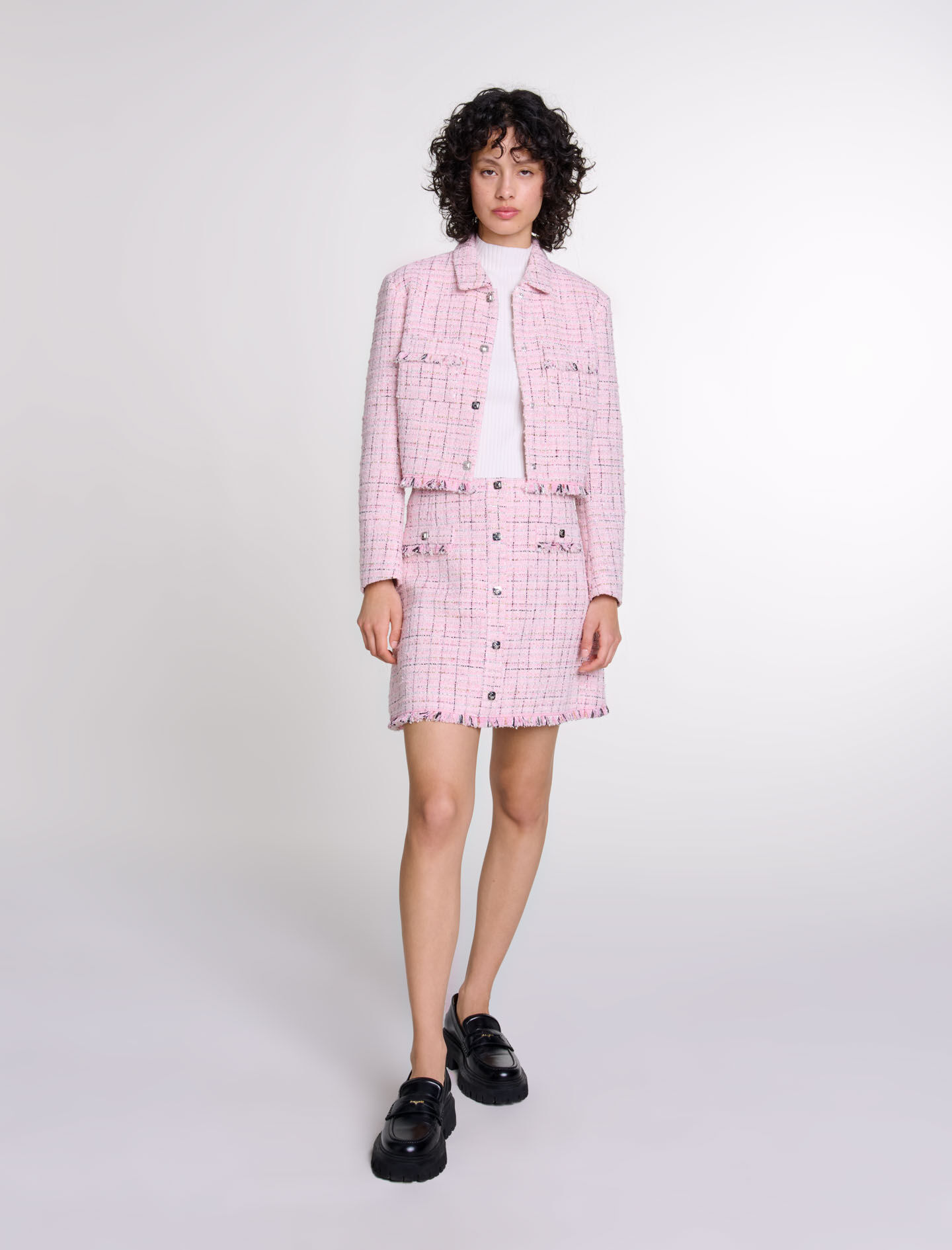 Chaqueta de tweed Blazers Maje