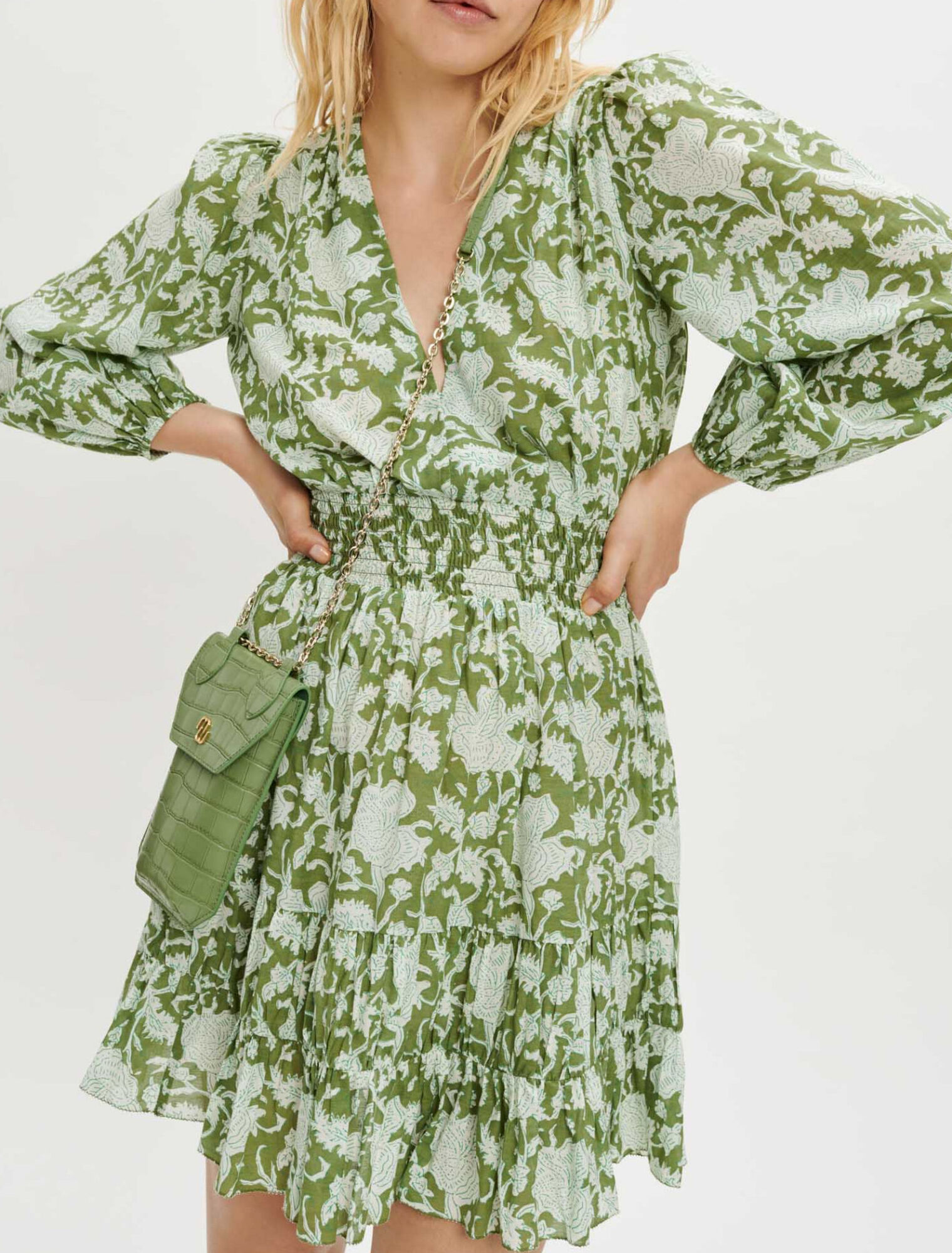Vestido corto estampado