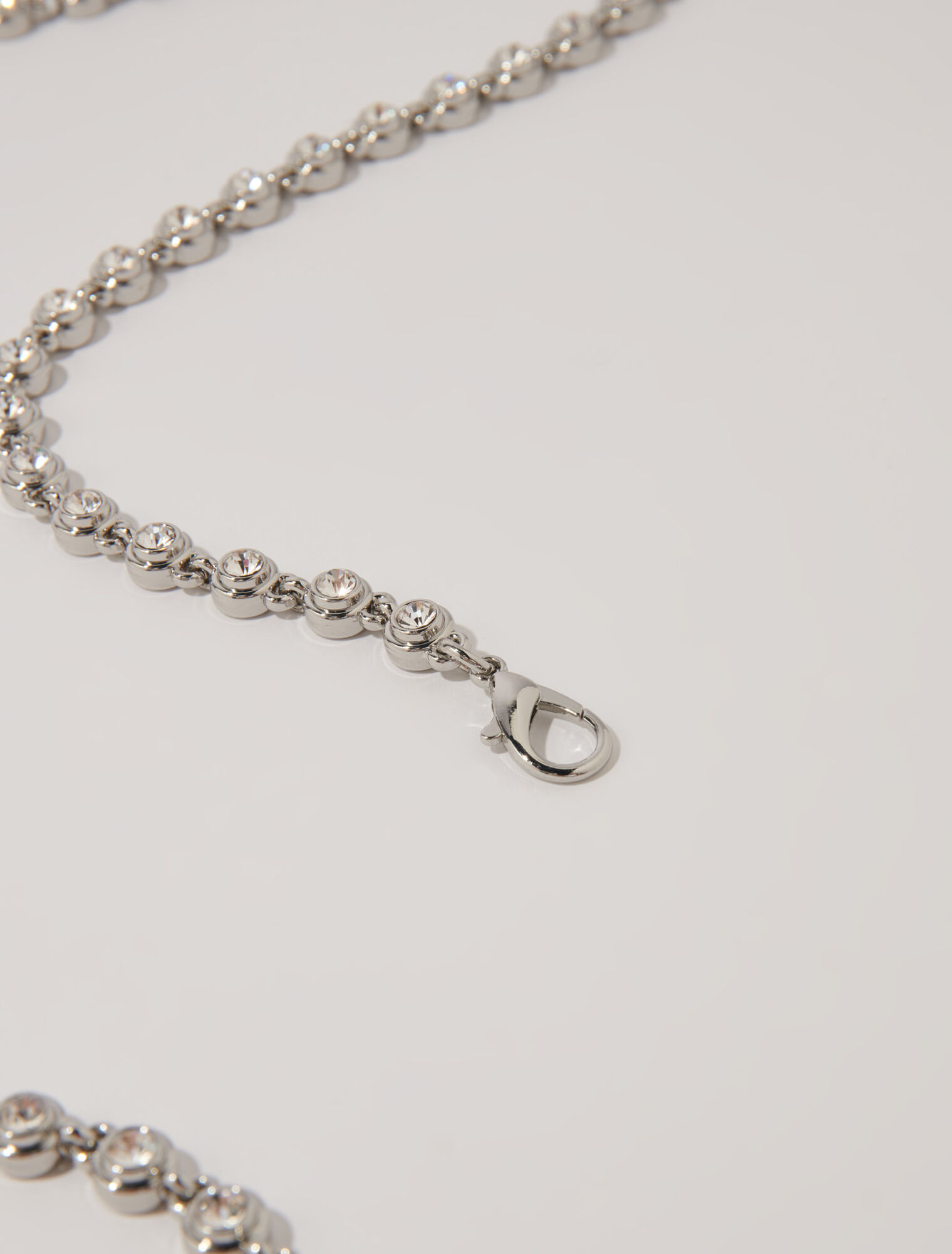 Cinturón de cadena y strass