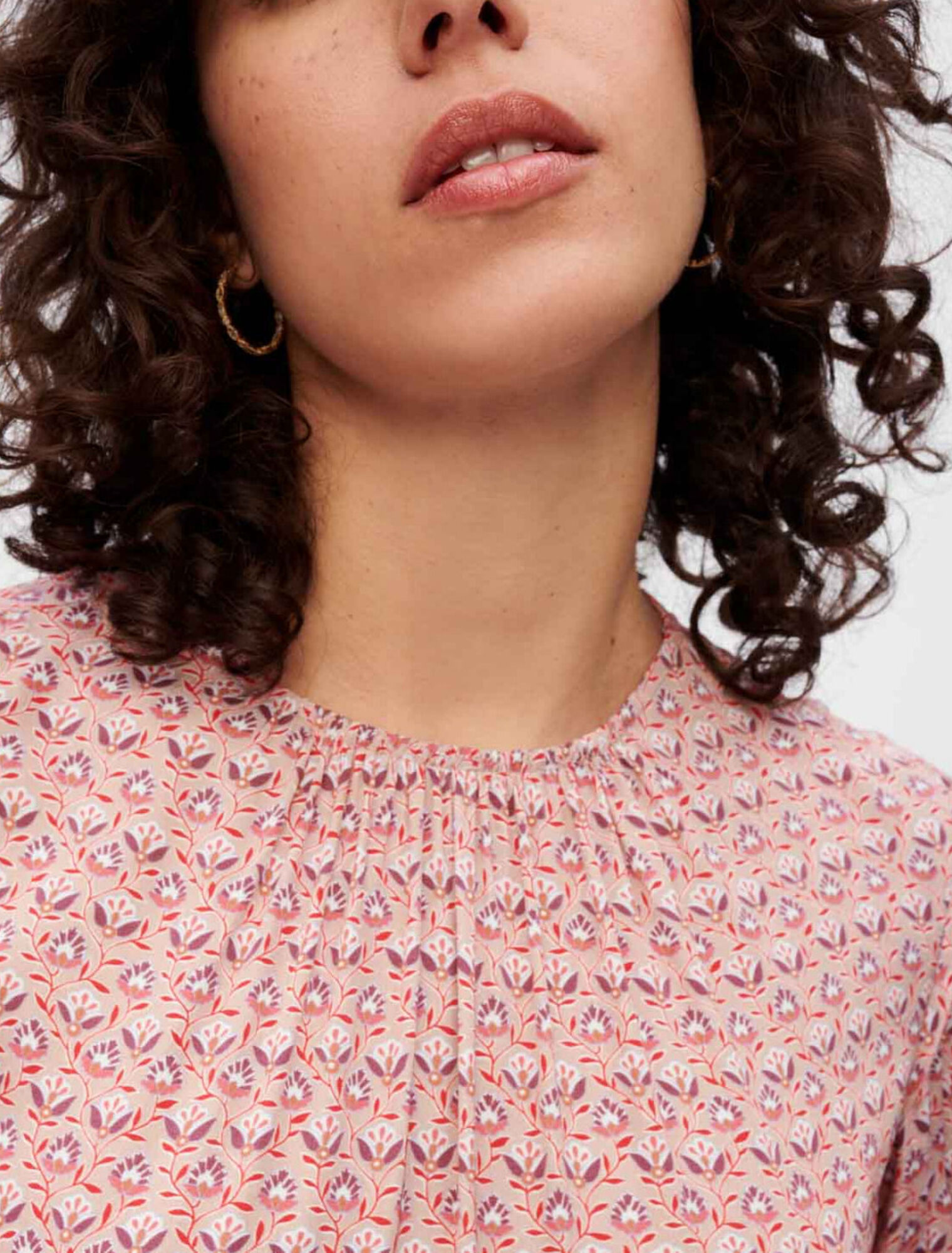 Vestido estampado de viscosa