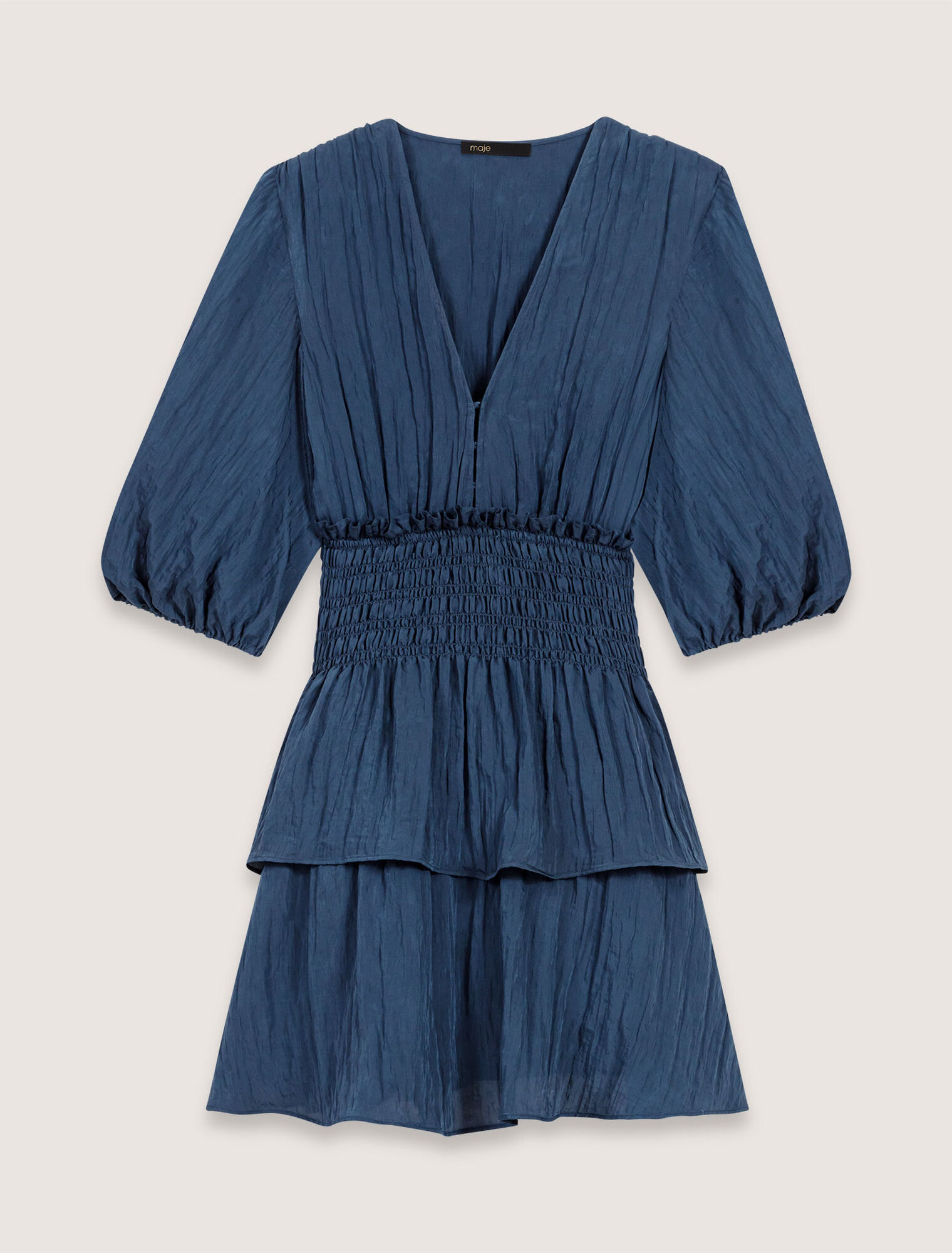 Vestido corto con volantes
