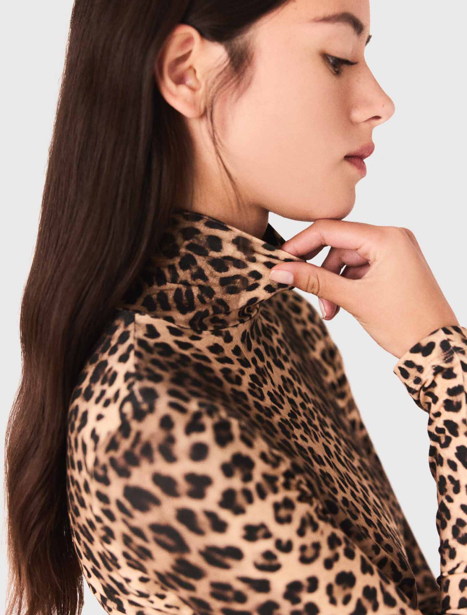Camiseta con estampado de leopardo