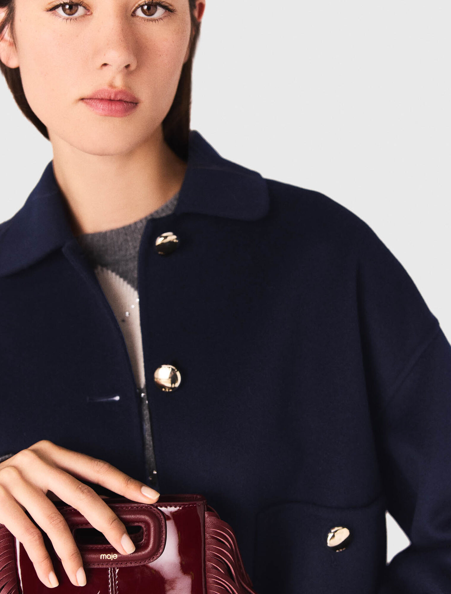 Chaqueta corta de lana