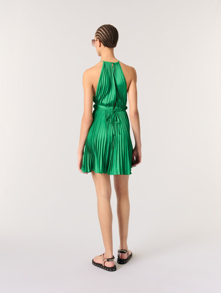 Vestido corto espalda descubierta