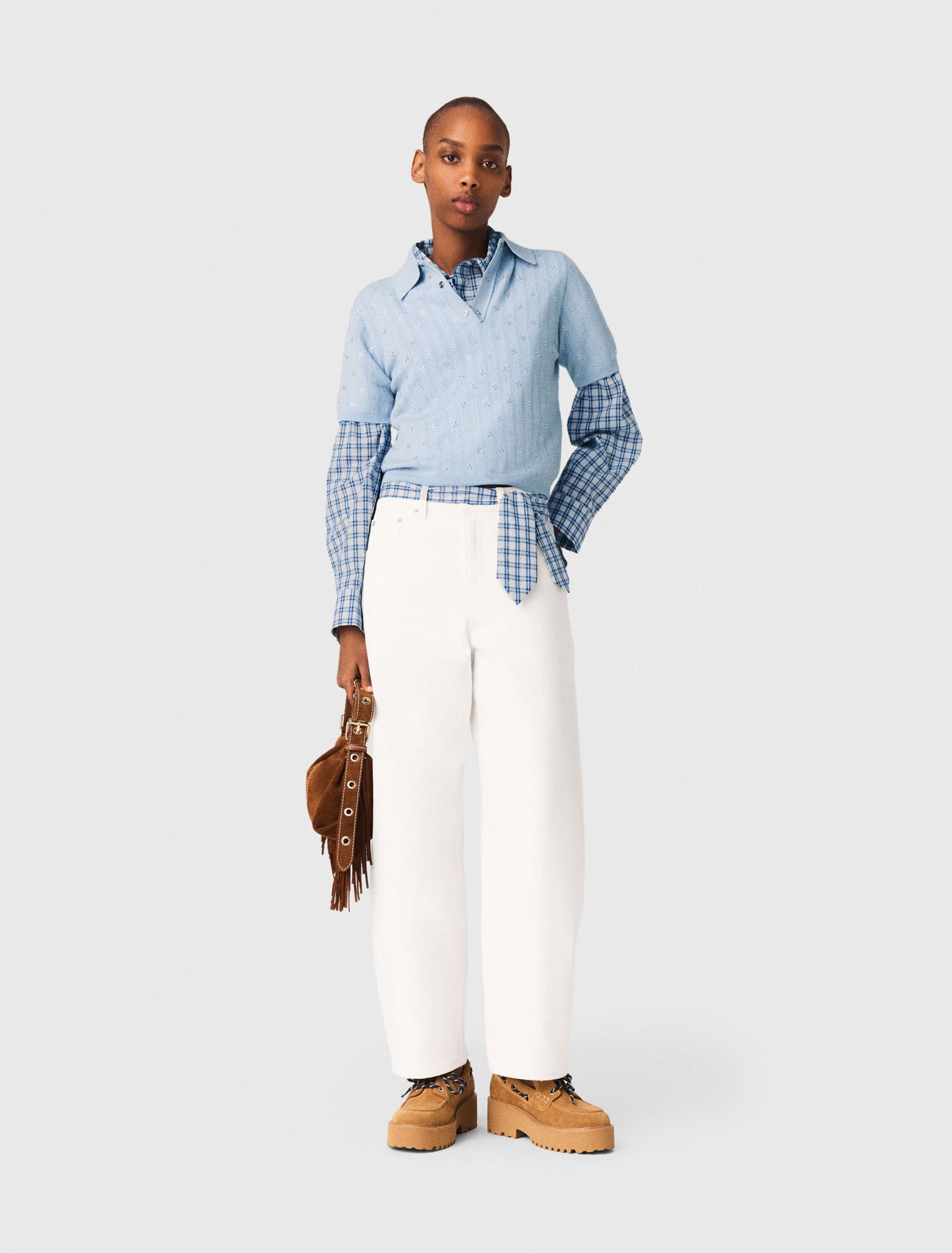 Jersey corto con strass