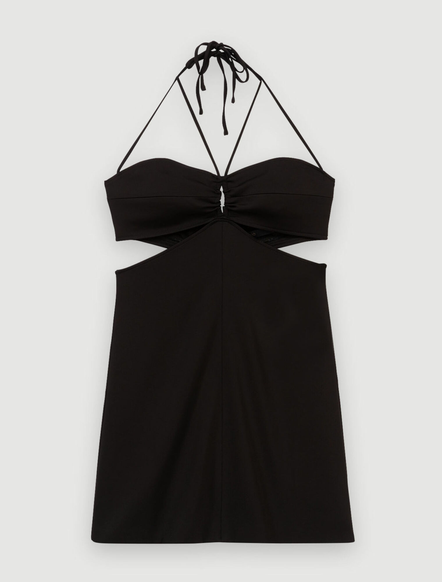 Vestido corto calado