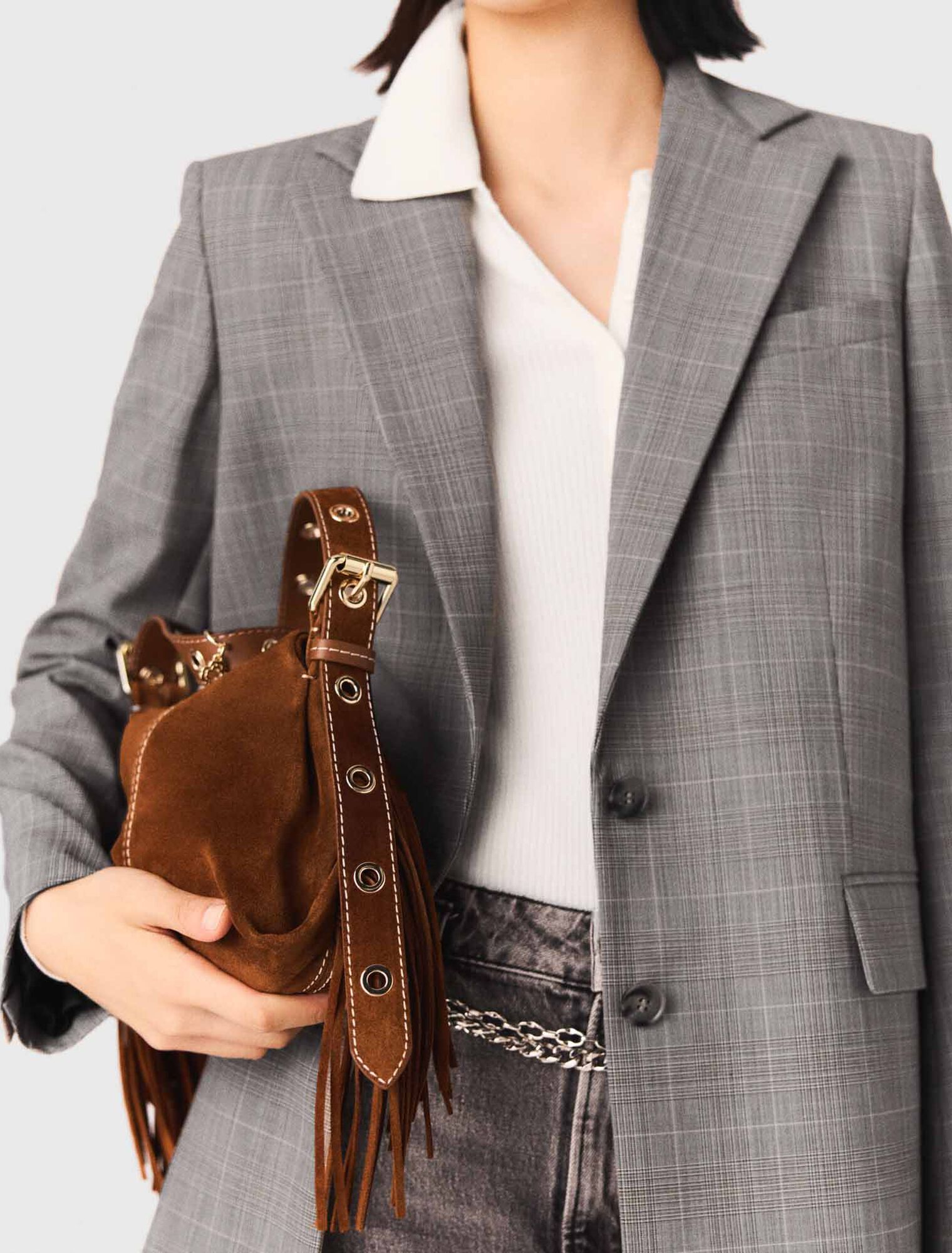 Bolso Miss M mini ante pespuntado