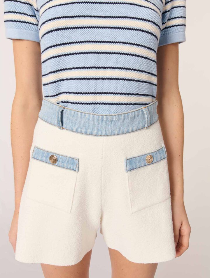 Pantalón corto de punto