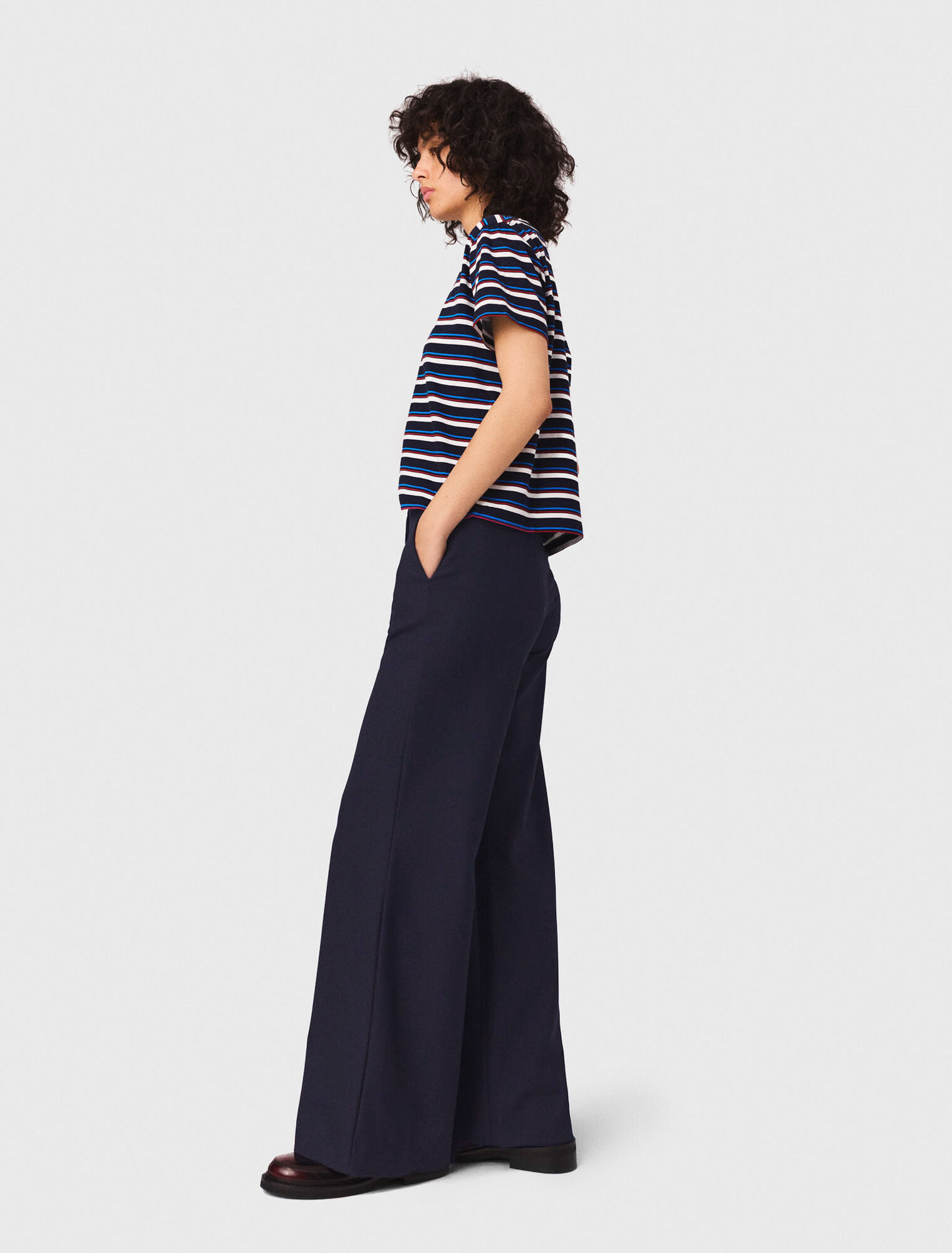 Pantalón sastre con pliegue