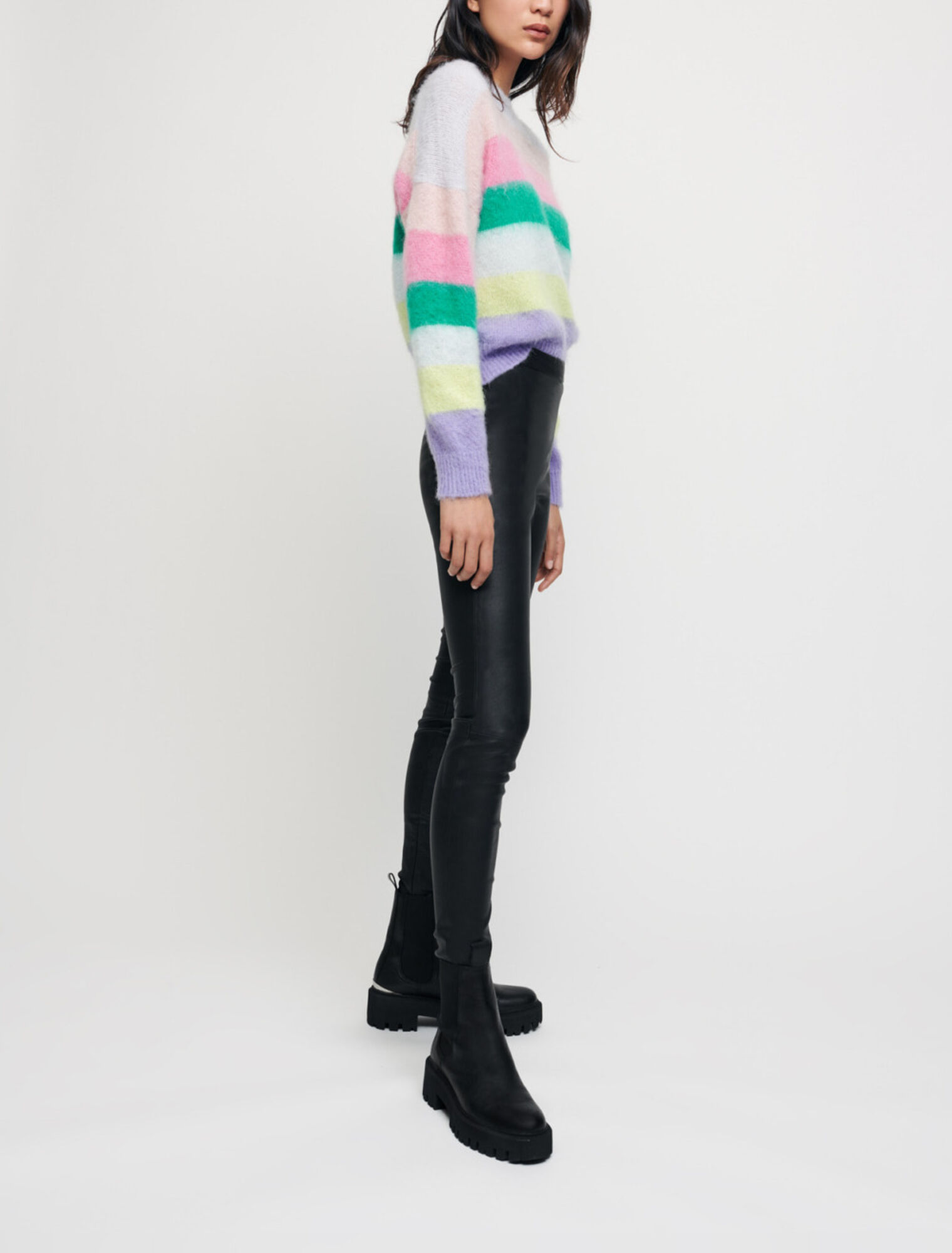 Stretch legging de piel