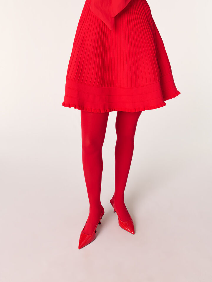 Vestido corto de punto