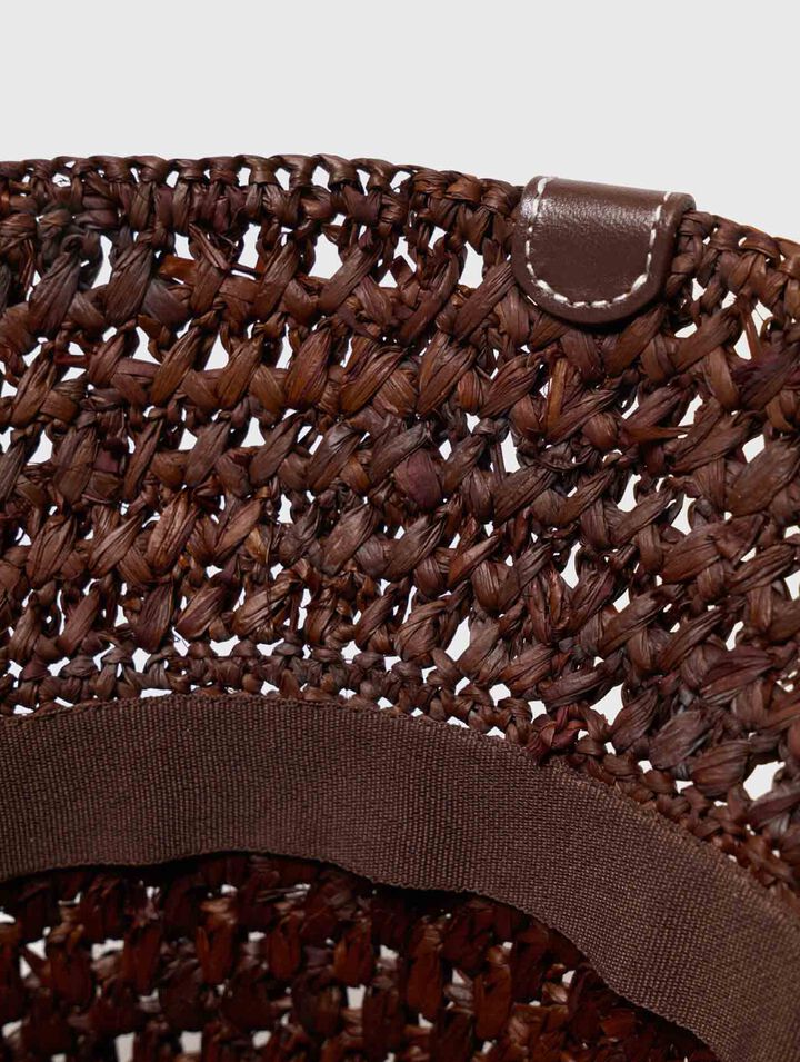 Bob colorido de rafia natural