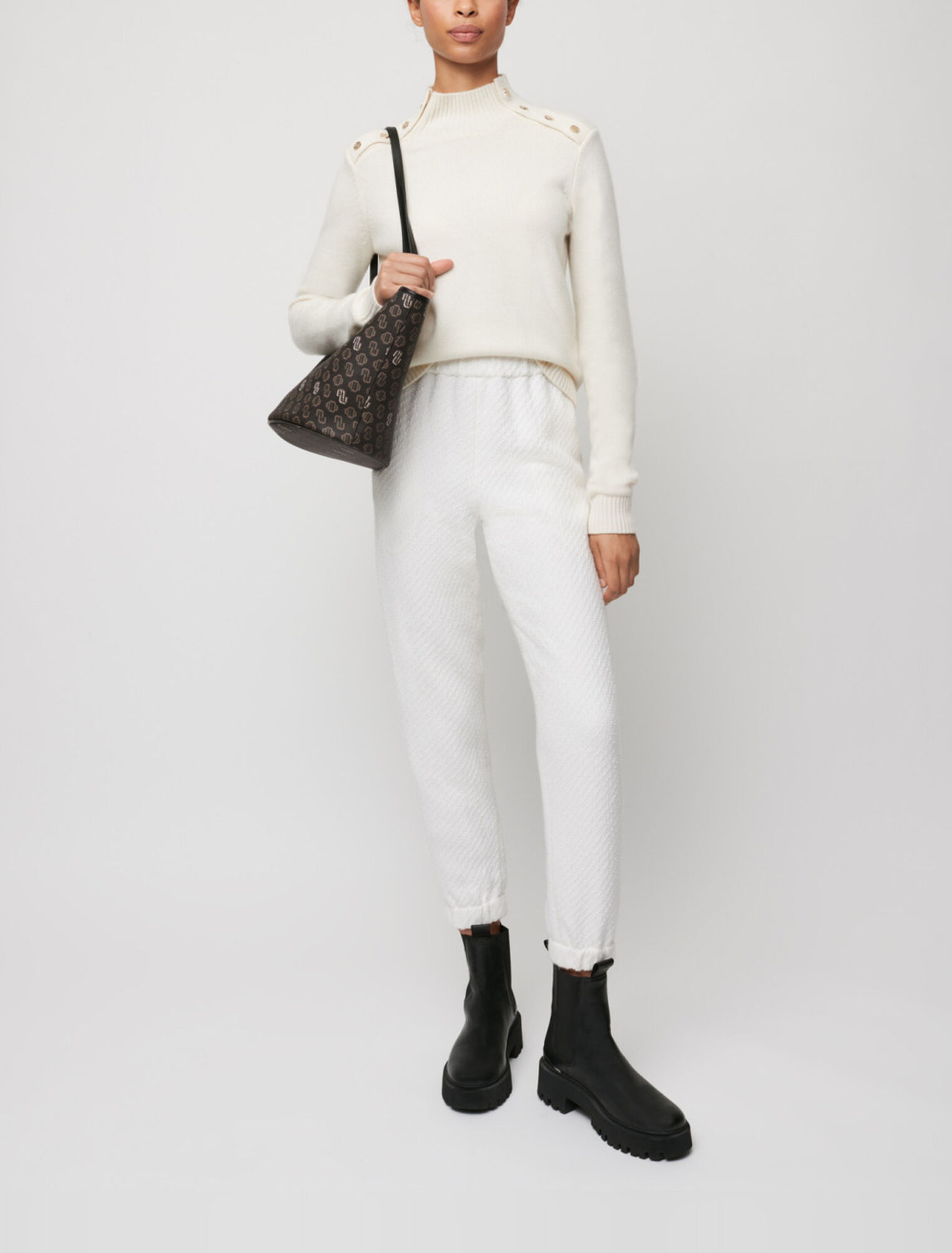 Pantalones de jogging estilo tweed
