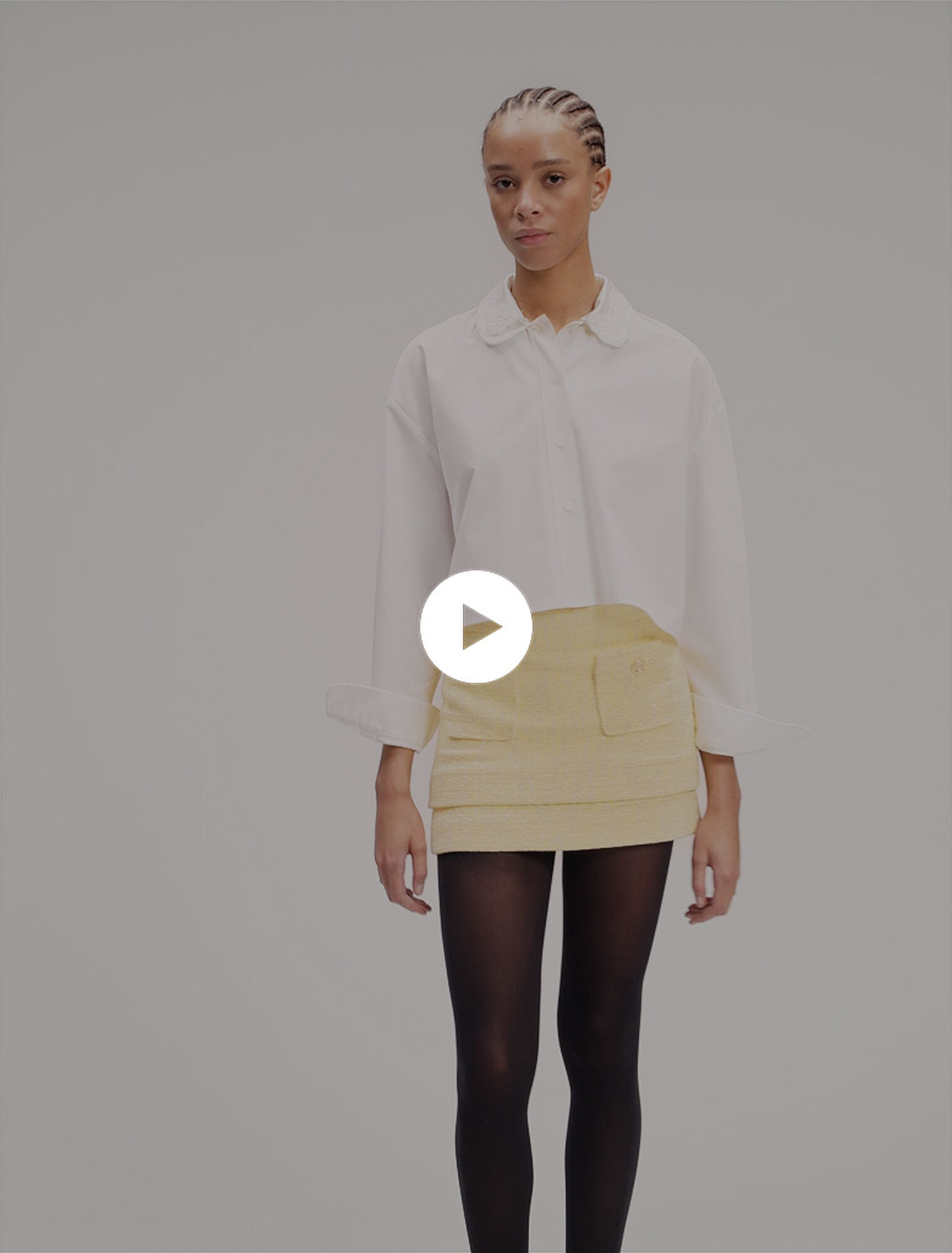 Minifalda de tweed