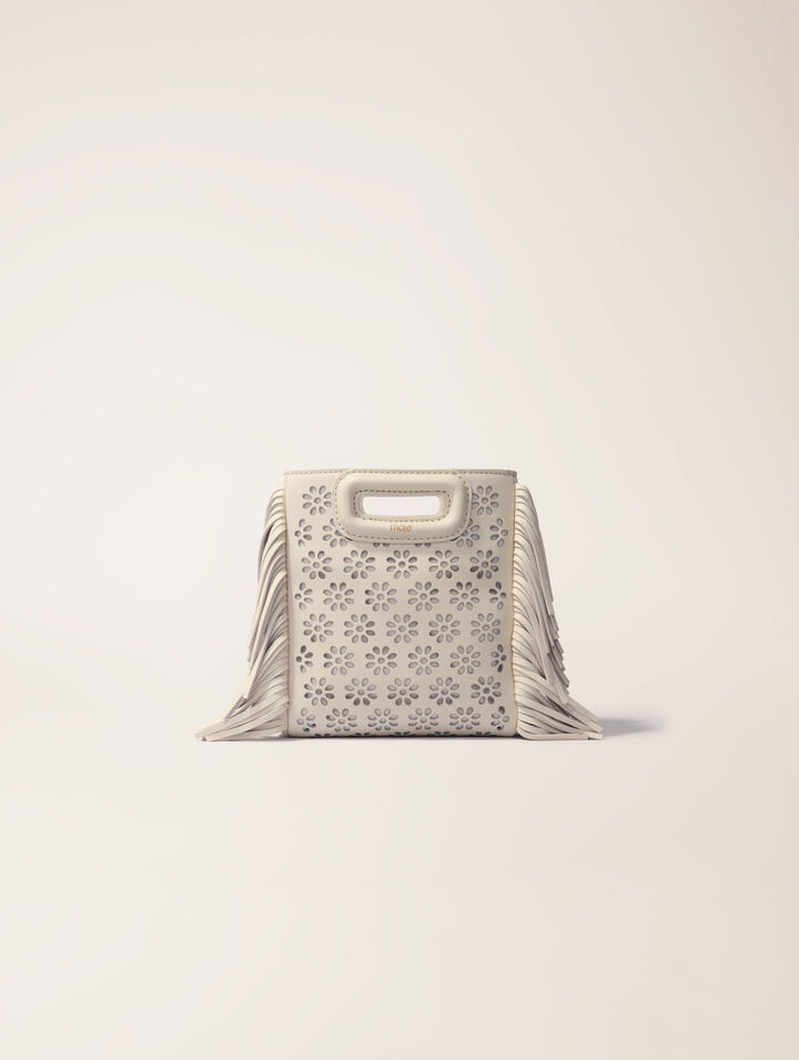Bolso M mini de piel perforada