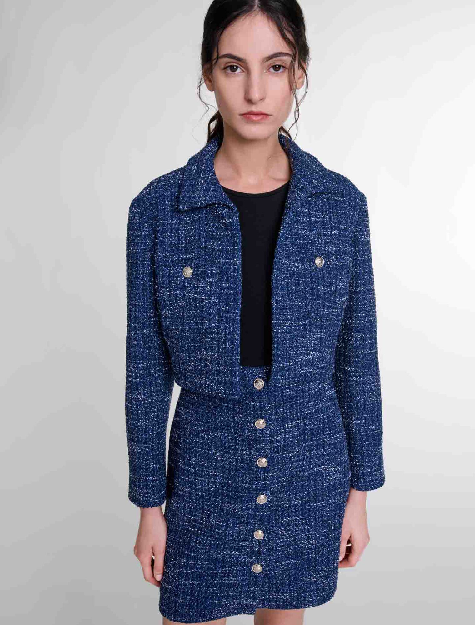 Vestido 2 en 1 de tweed