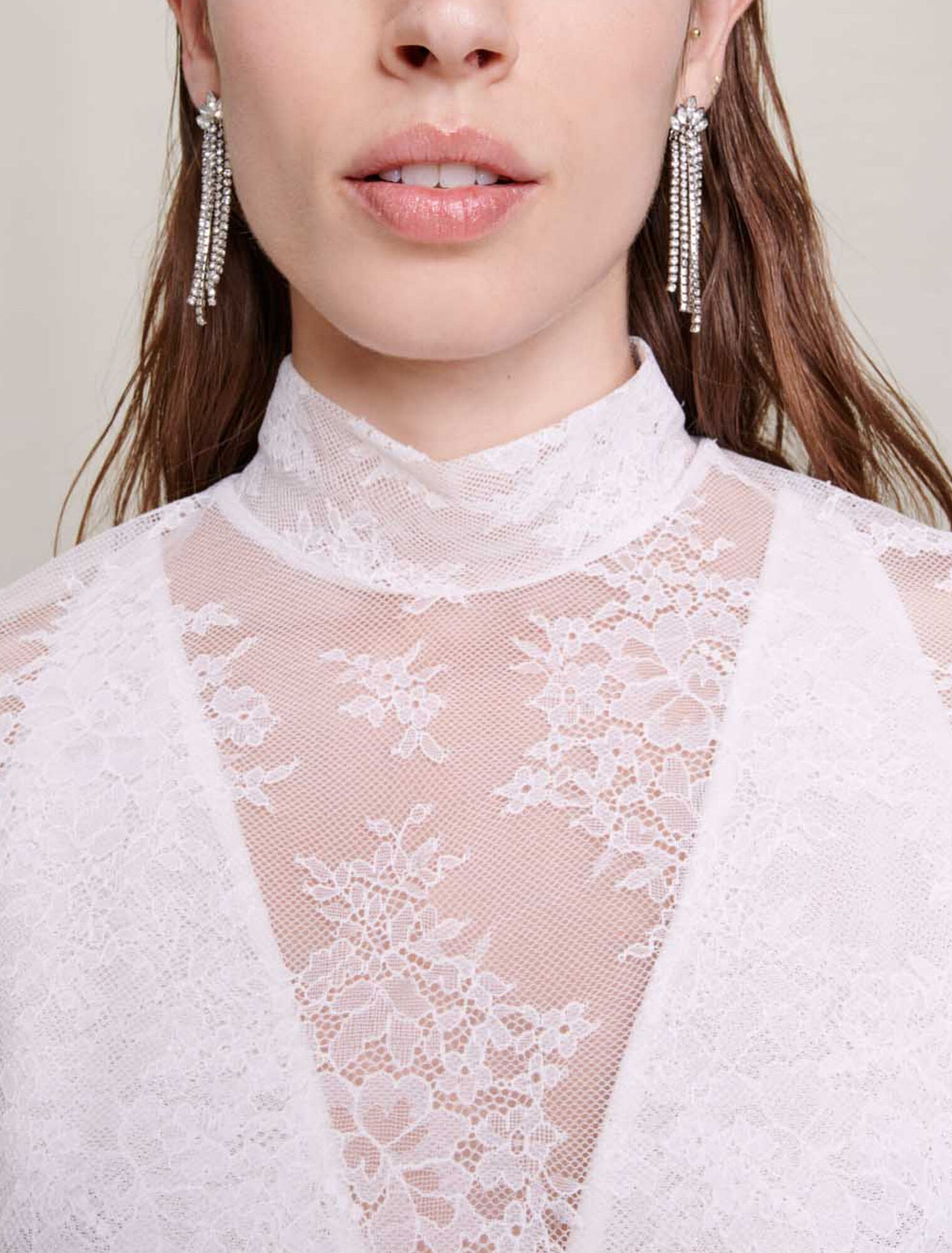 Top de encaje