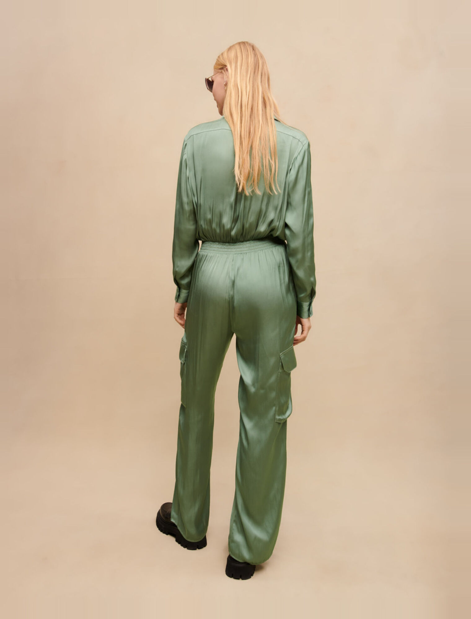 Pantalón de satén
