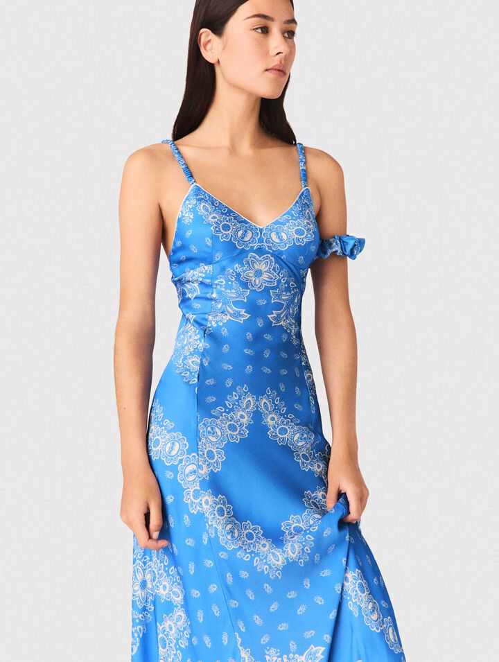 Vestido largo estampado