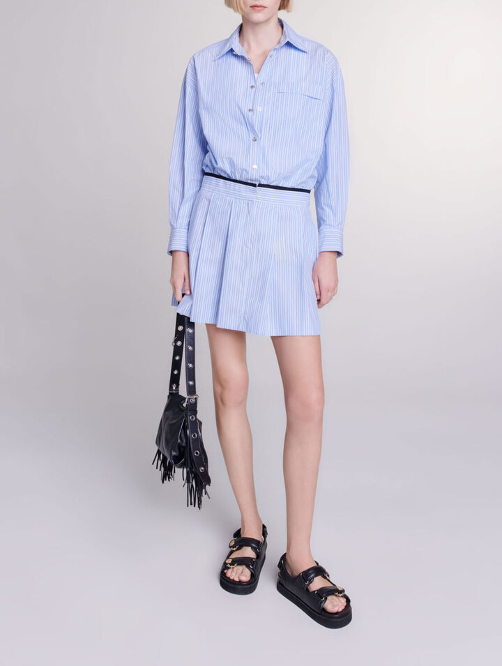 Vestido de camisa corto