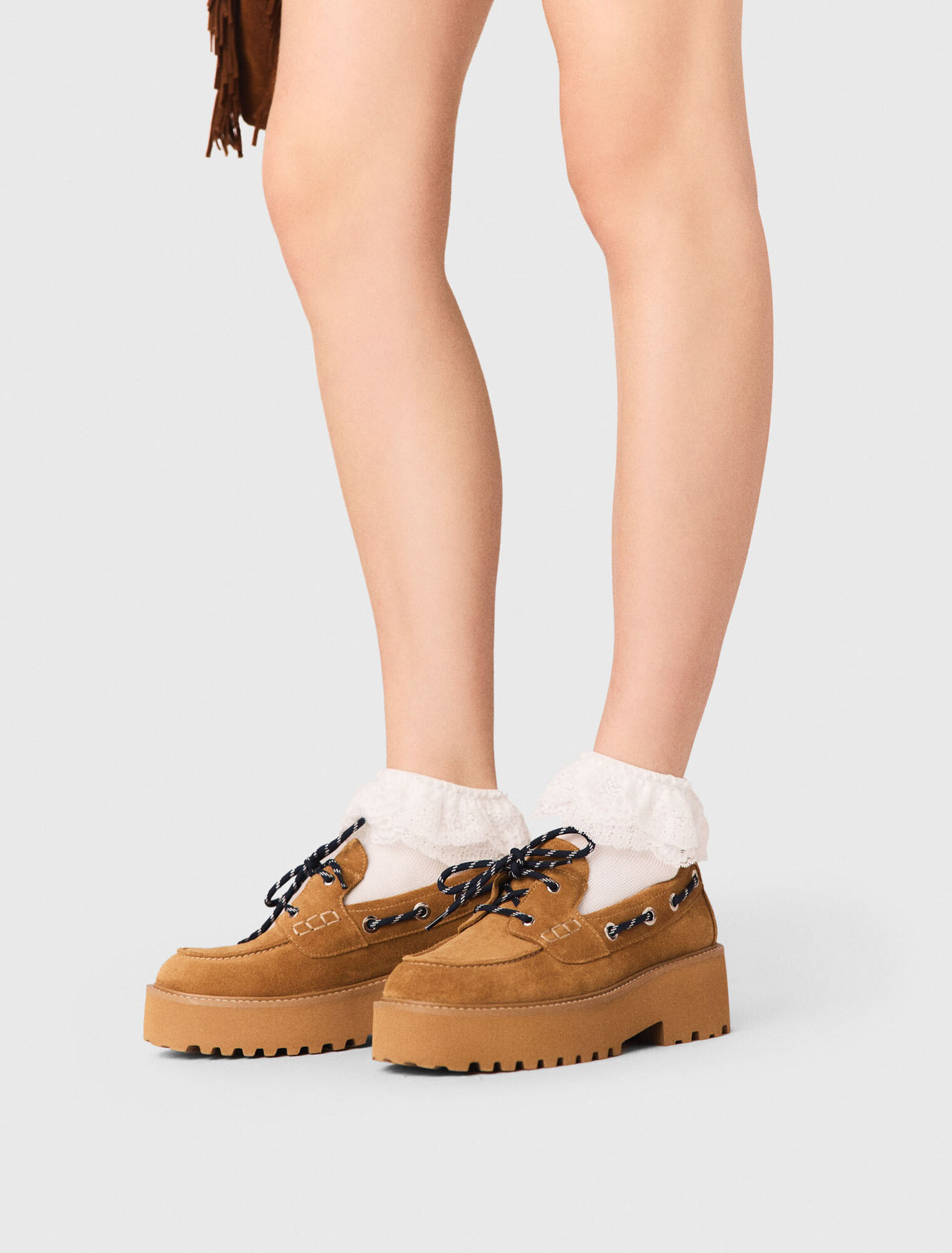 Calcetines con volantes de encaje