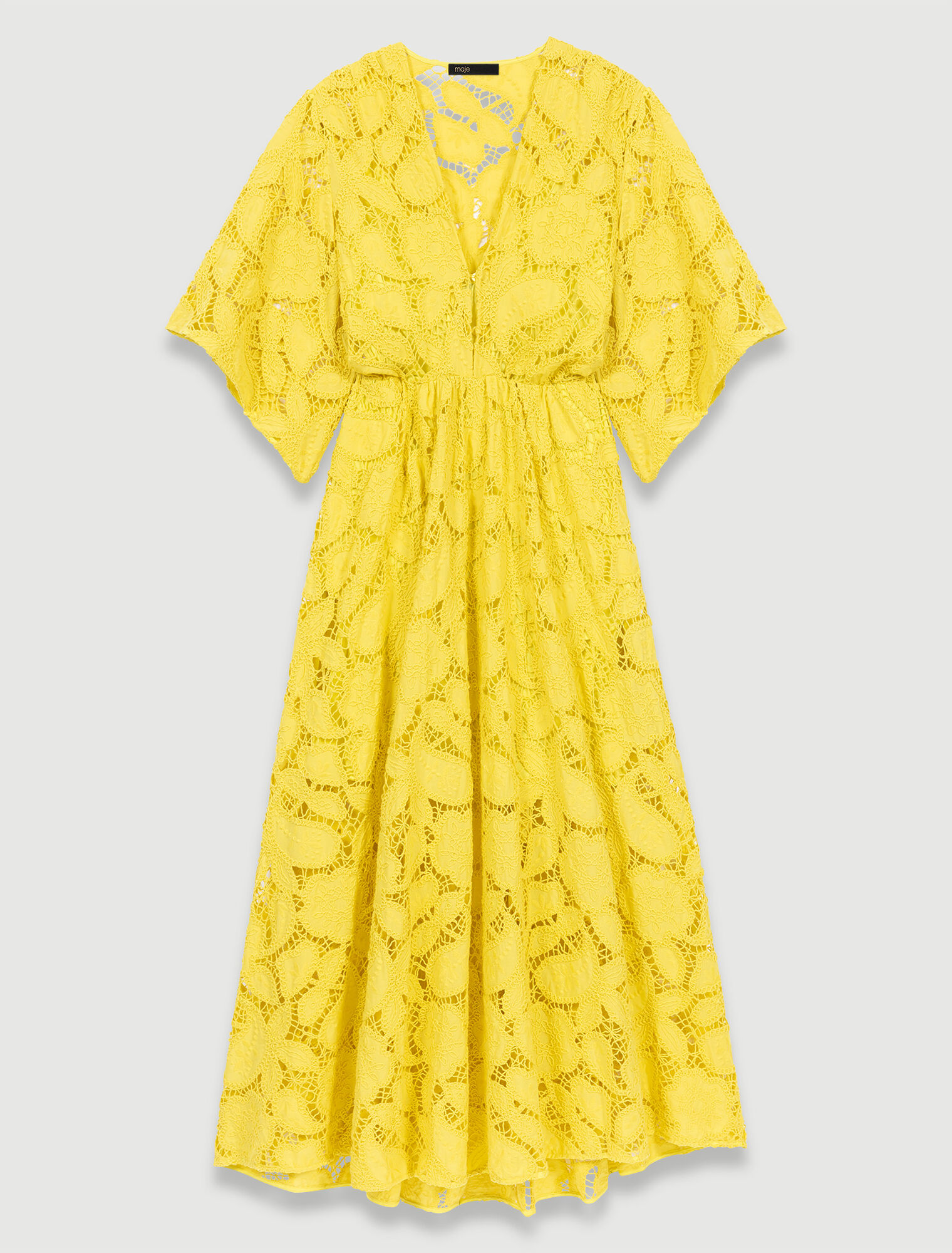 Vestido largo de encaje