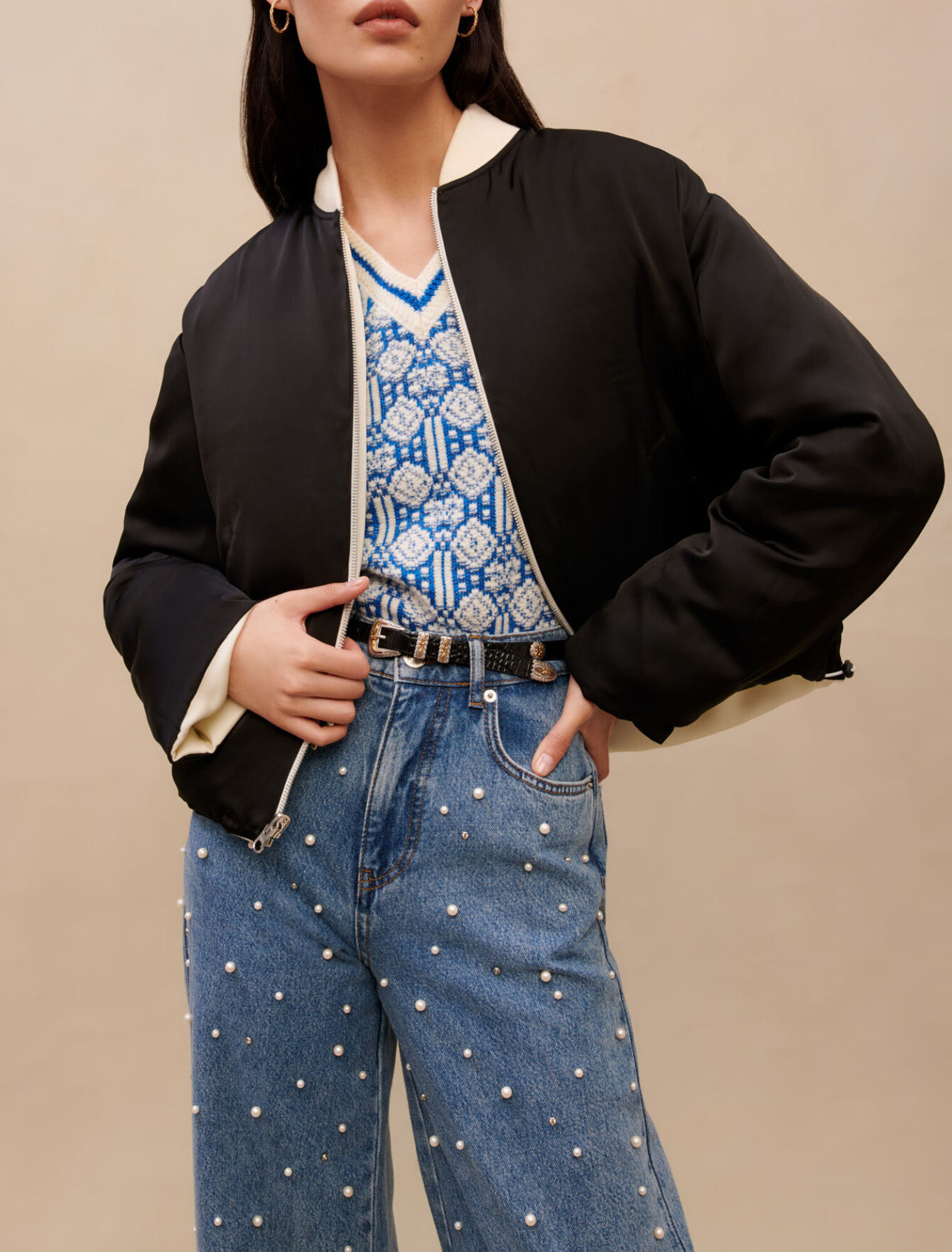 Cazadora bomber reversible