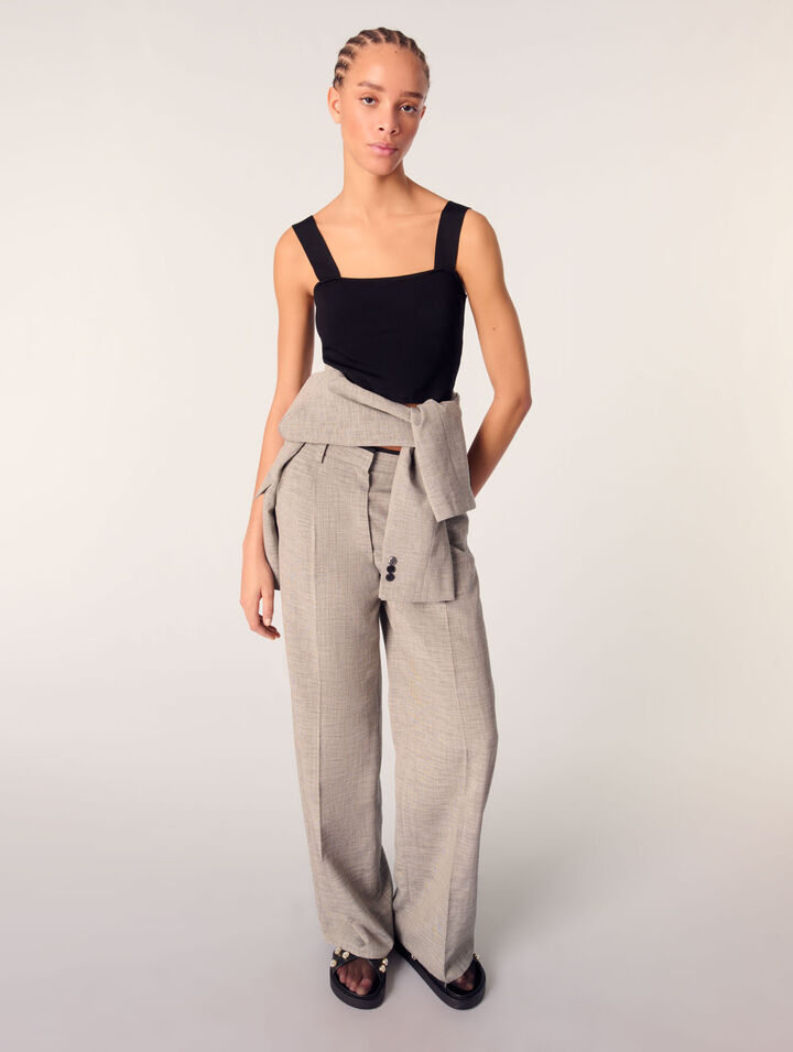 Pantalón sastre recto