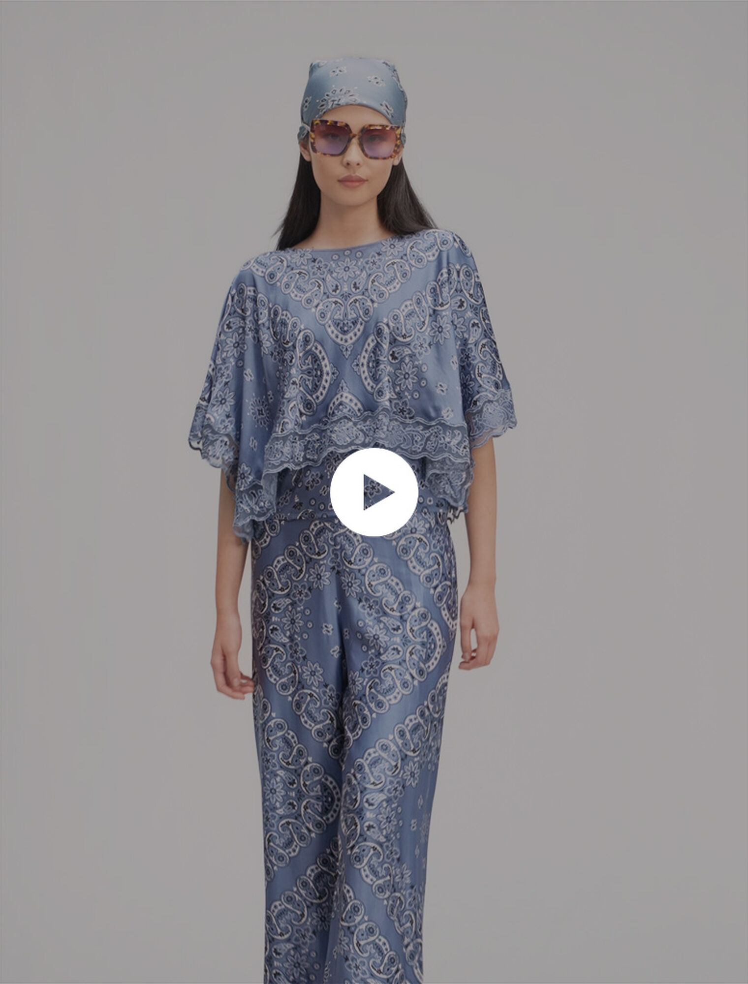 Top estampado fluido