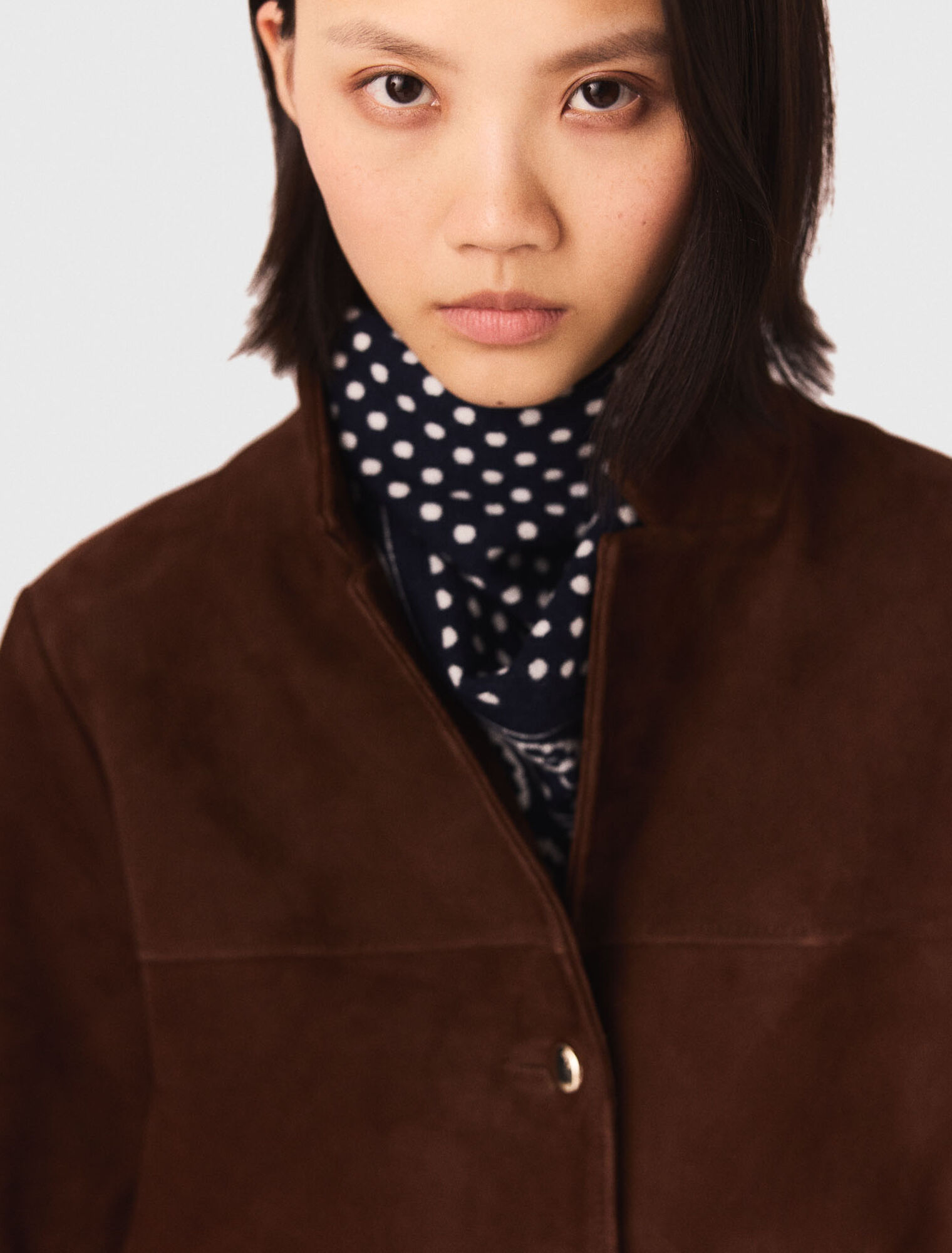 Bufanda triangular reversible