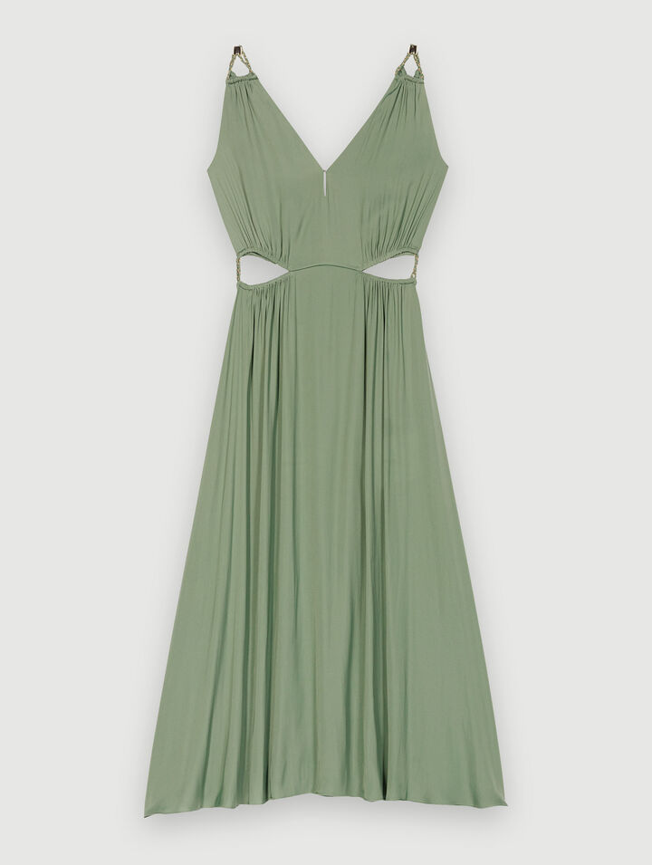 Vestido midi calado