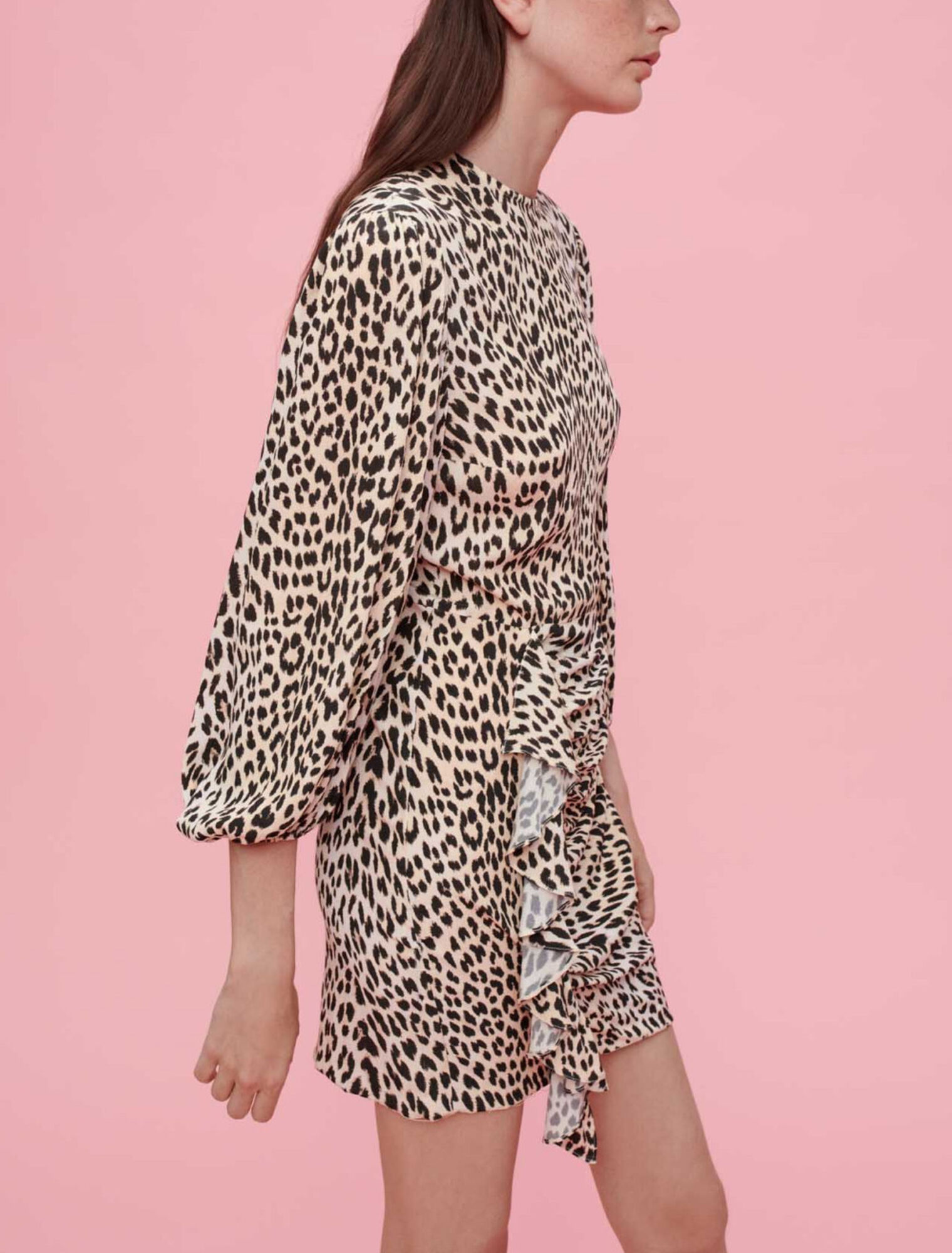 Vestido de viscosa con estampado