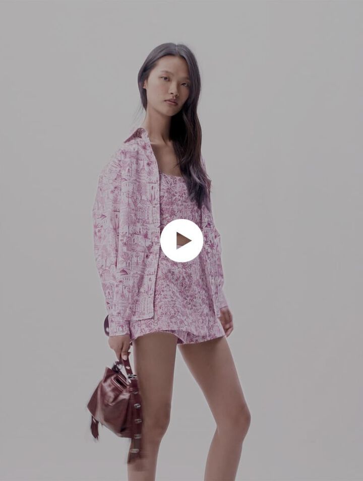 Camisa oversize estampada