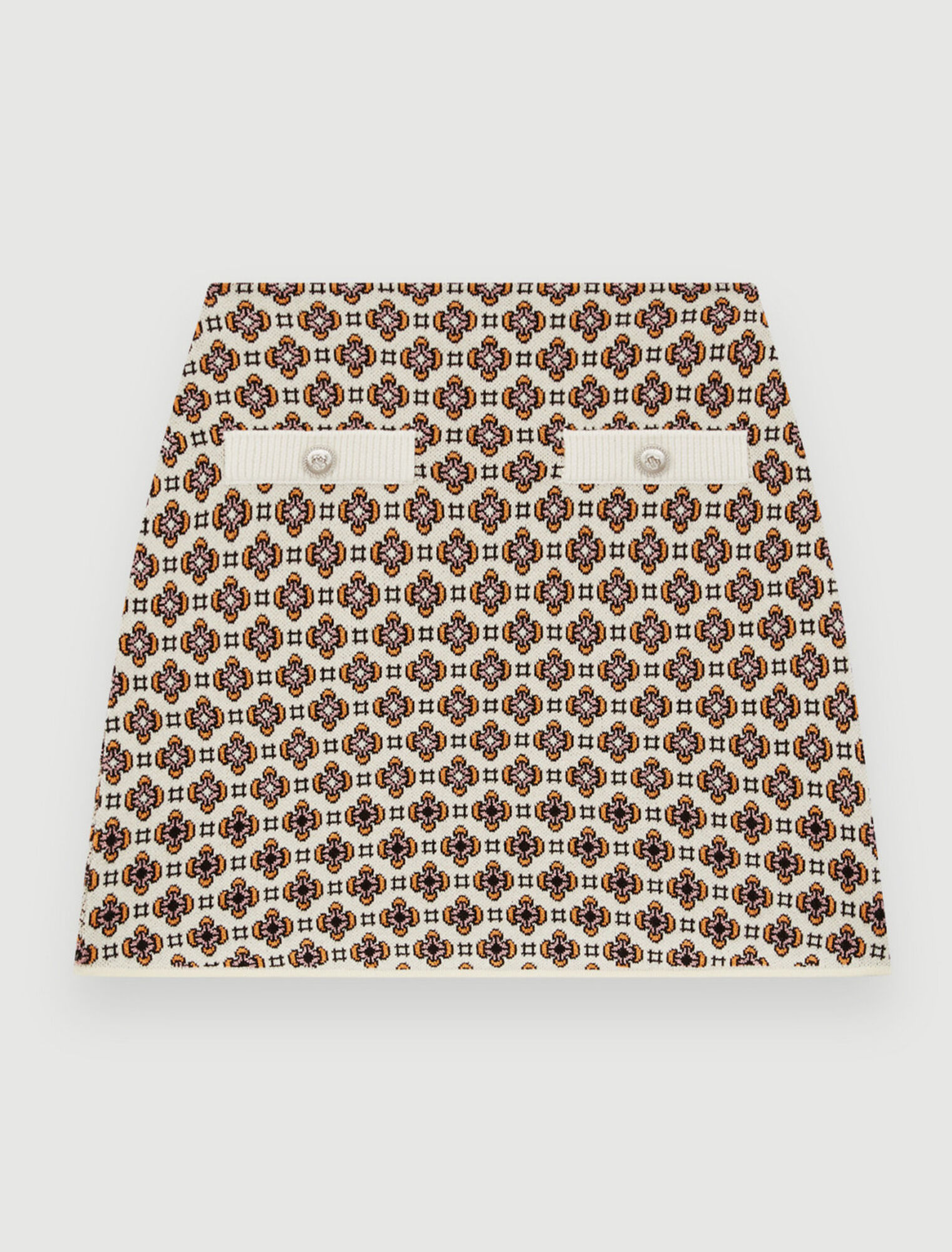Falda corta en jacquard