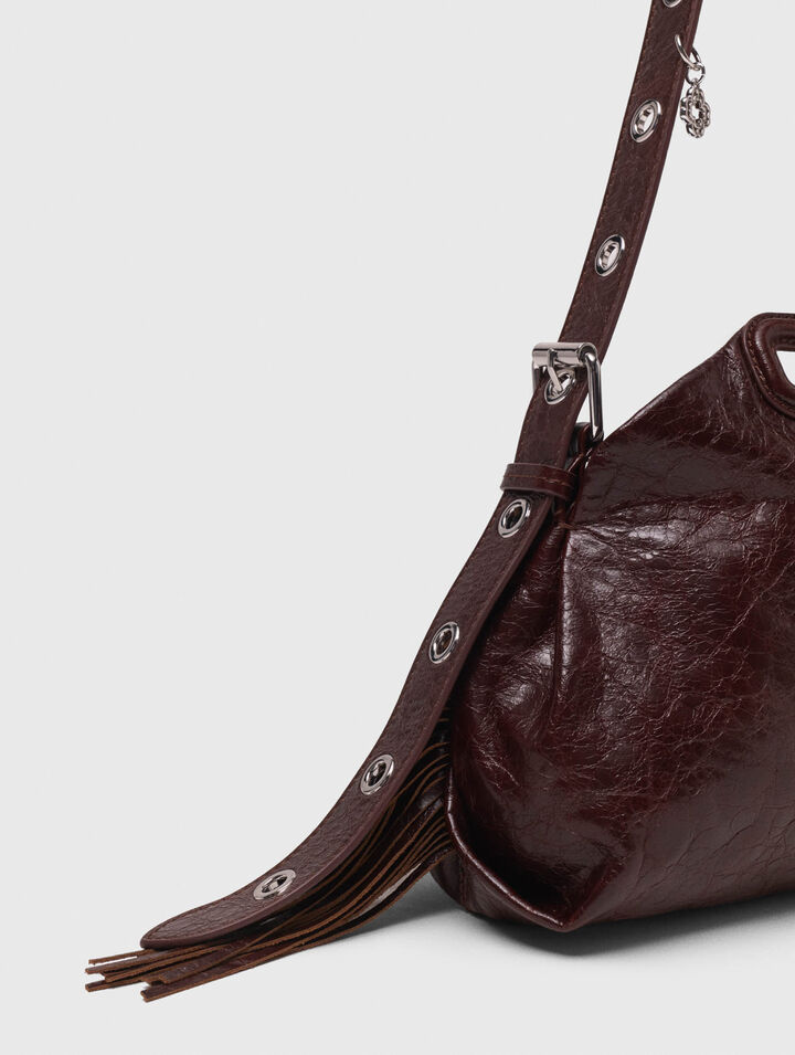 Bolso Miss M de cuero agrietado
