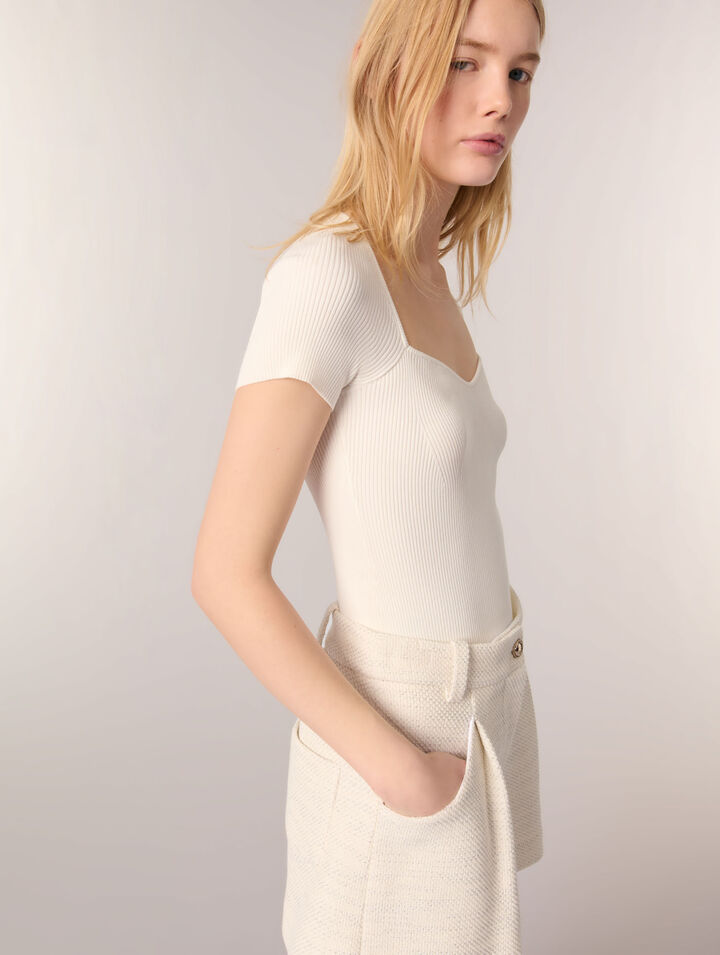 Short de tweed y lurex
