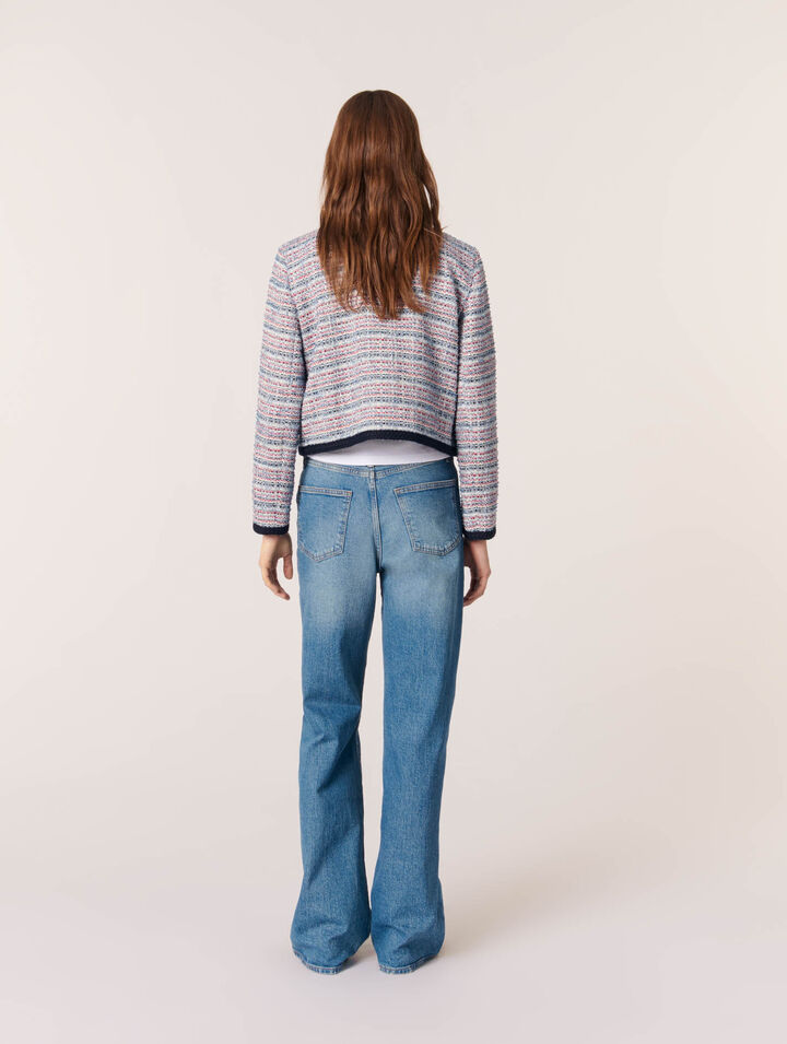 Chaqueta corta de tweed