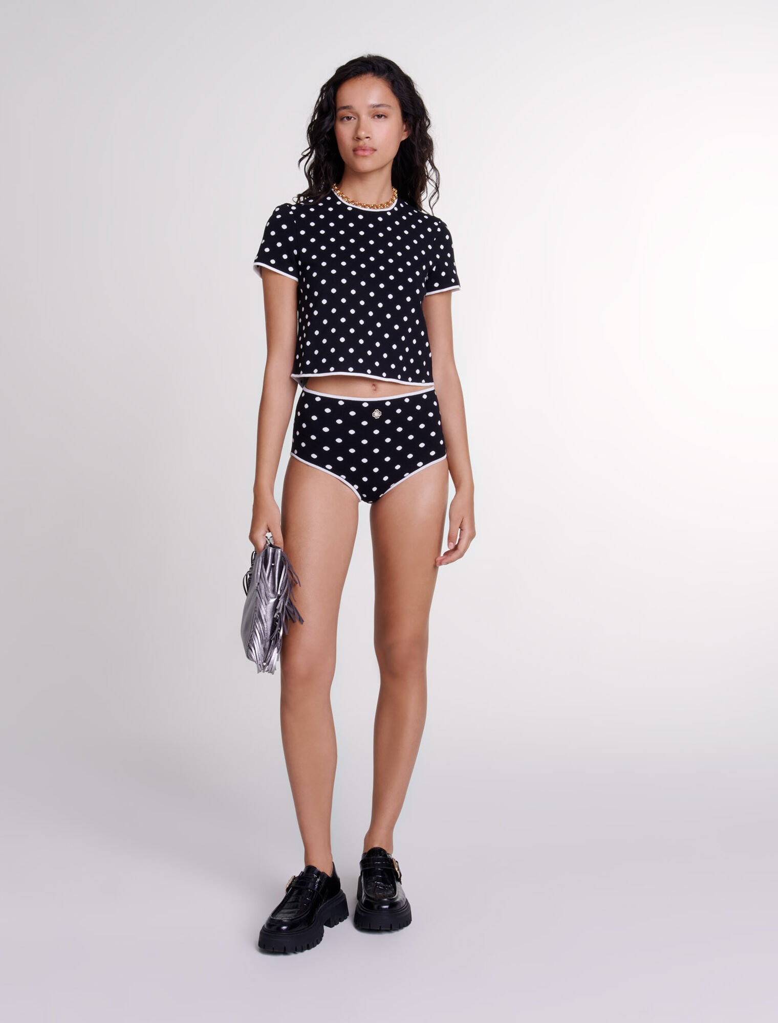 Culote de punto jacquard 