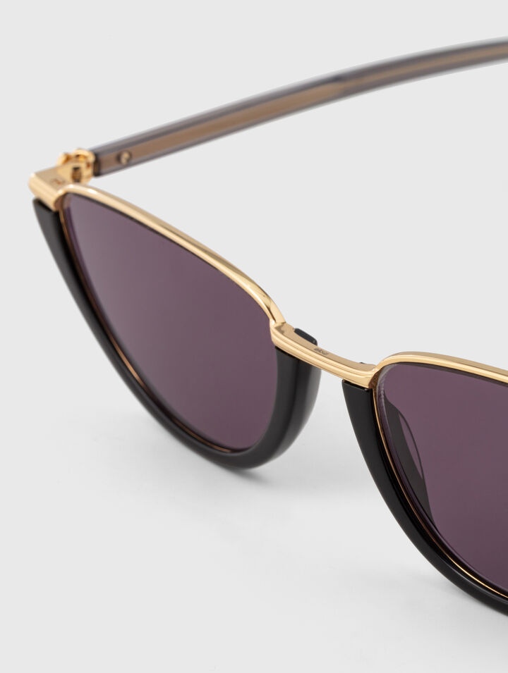 Gafas cat eye de metal y acetato