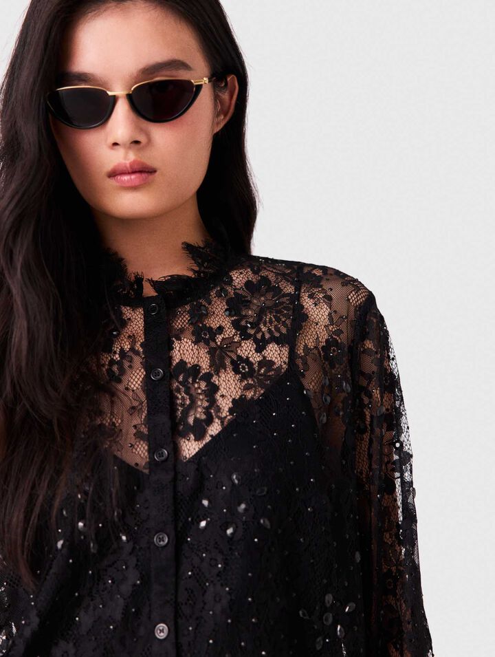 Gafas cat eye de metal y acetato