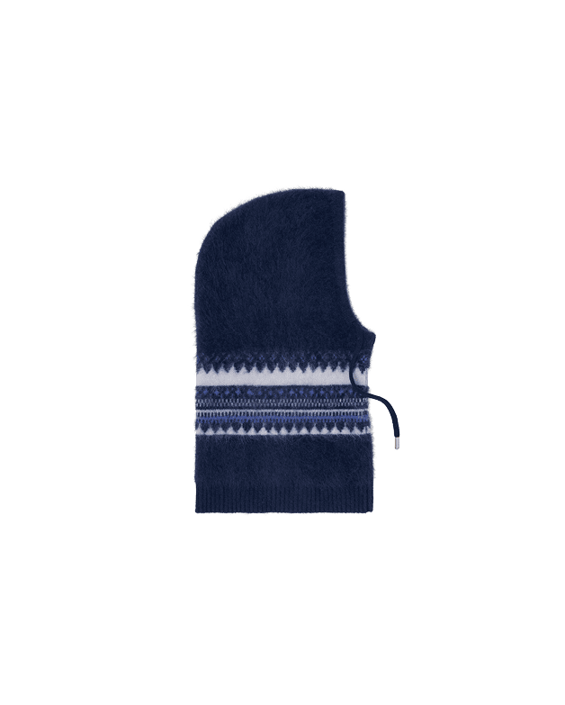 Pasamontañas de lana con detalles Fair Isle