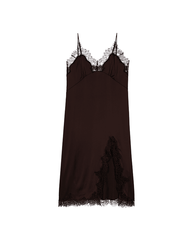 Vestido lencero midi