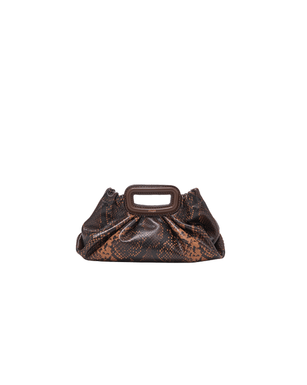 Milpli mini Clutch de piel grabada