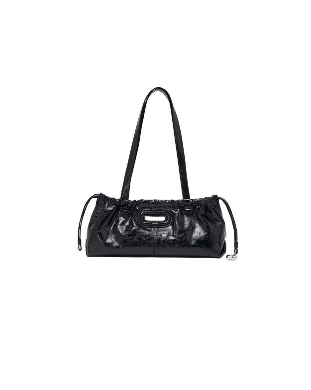 Bolso Milpli Gazette de cuero craquelado