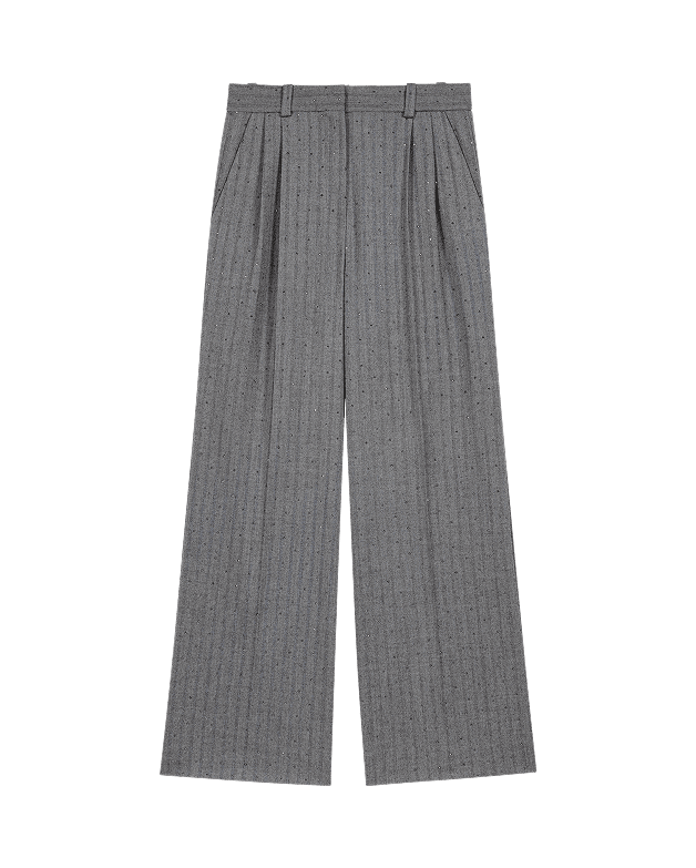 Pantalón de traje con strass