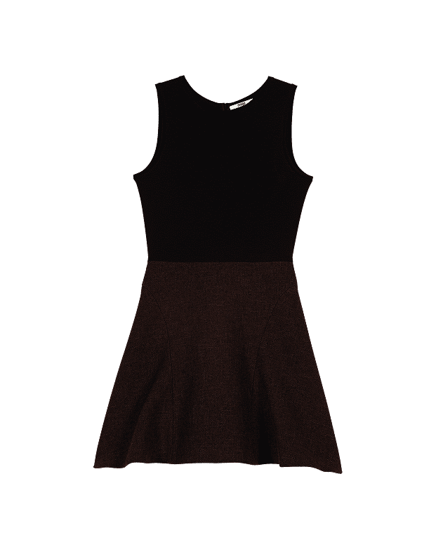Vestido capa 2 en 1 de tweed