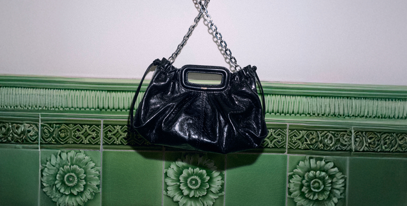 Sac Milpli Maje en cuir plié, campagne Back to school
