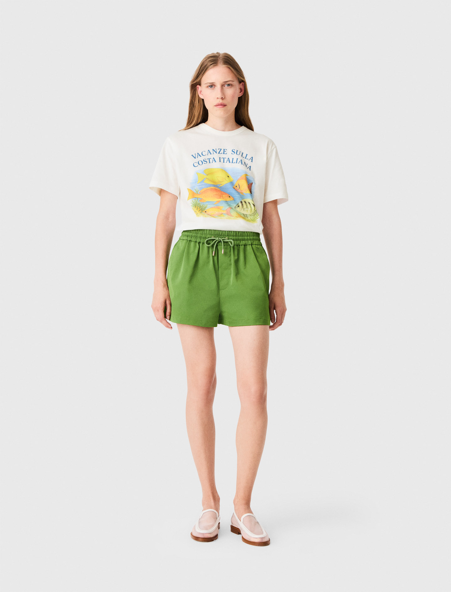 Short De Tejido Técnico - Aceituna - Talla 42 - Maje