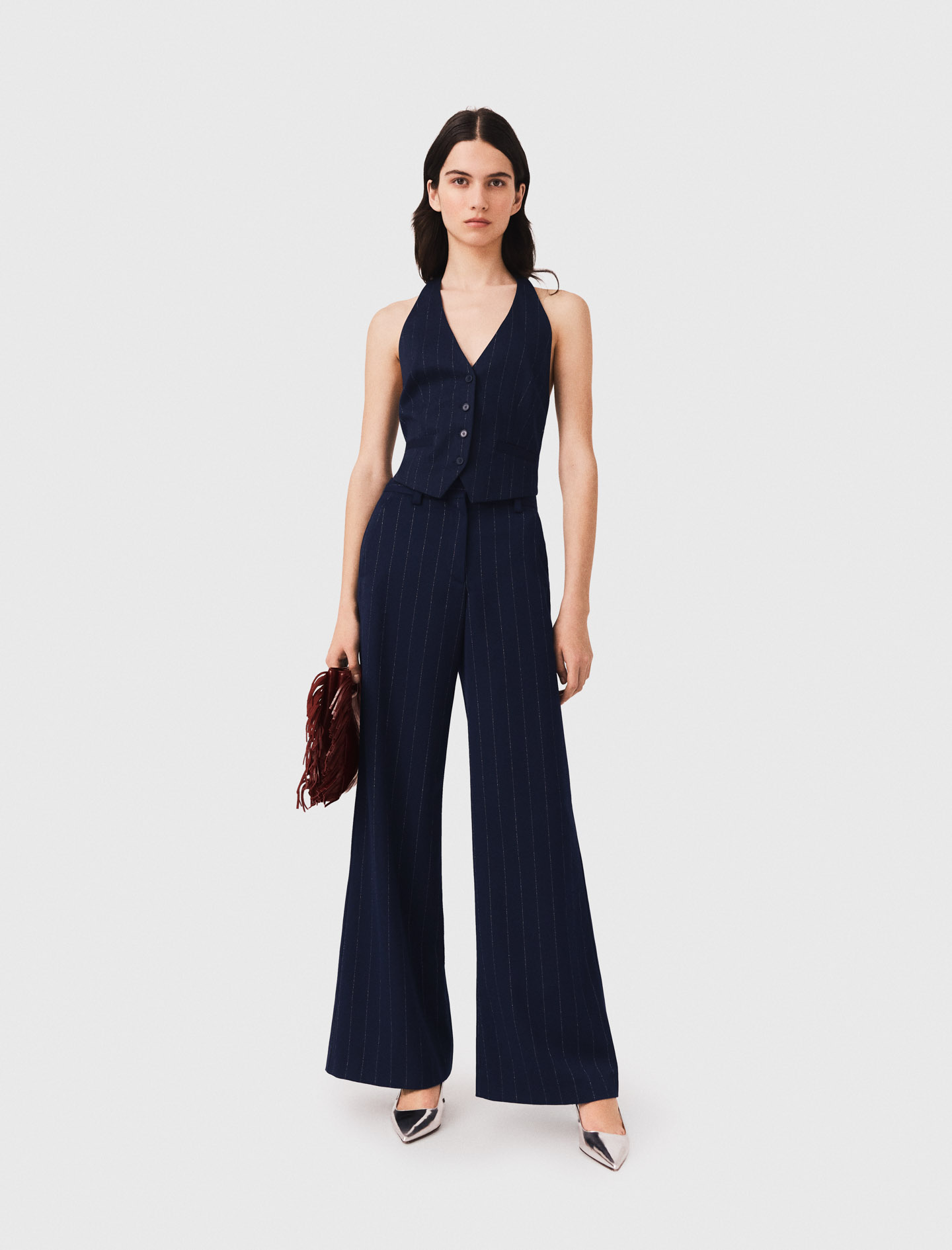 Pantalón Sastre - Azul Marino - Talla 40 - Maje