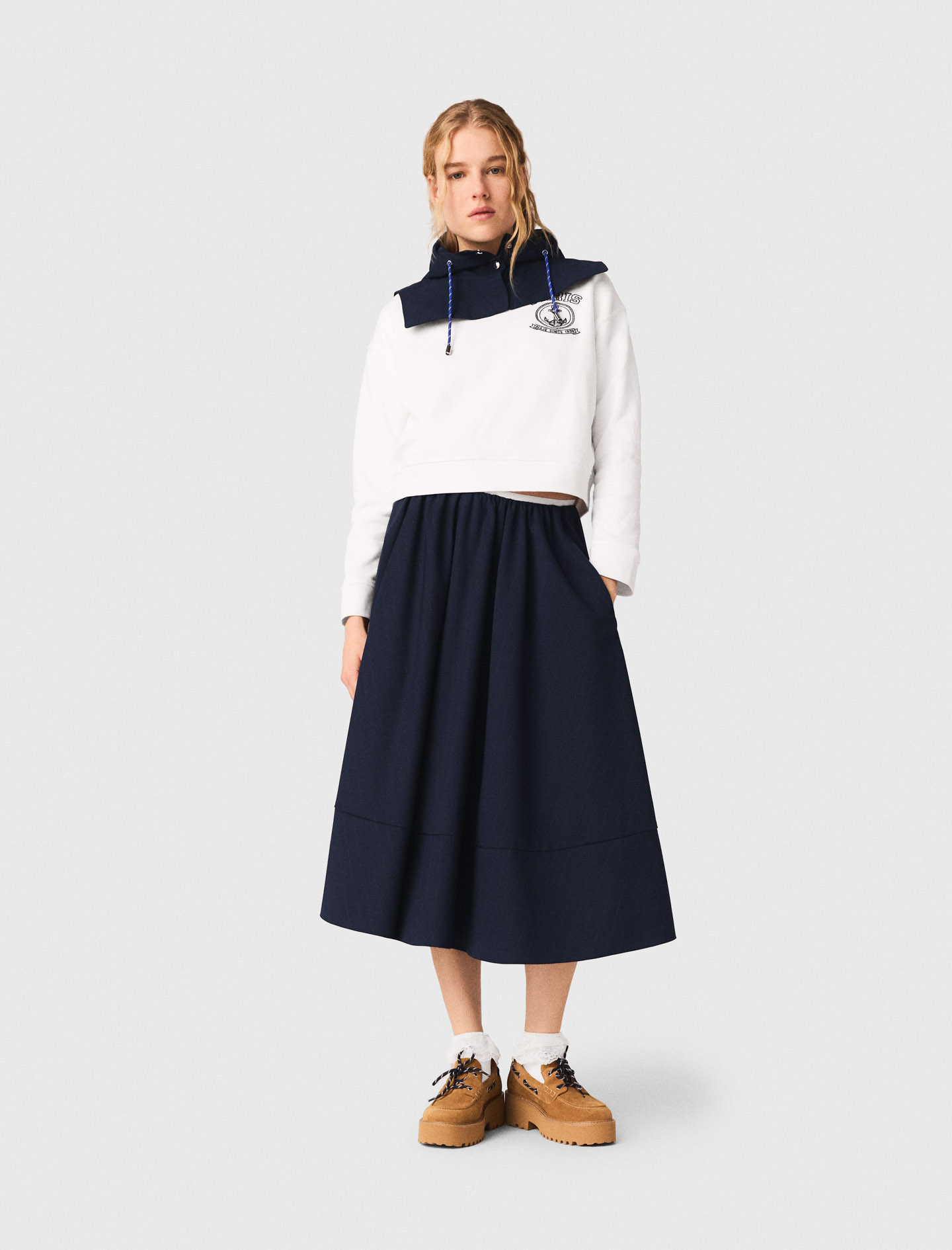 Sudadera Con Estampado Marinero - Blanco - Talla 1 - Maje
